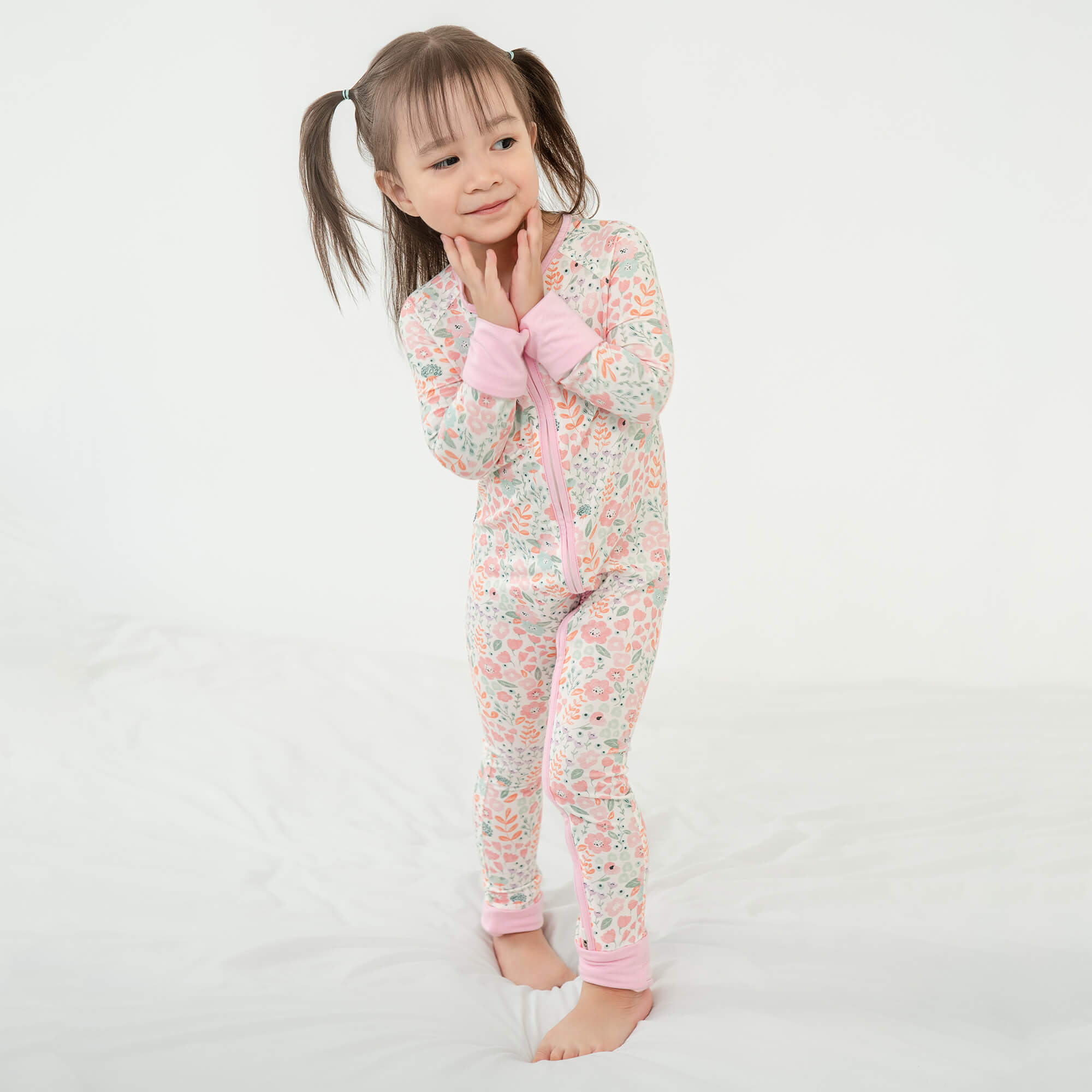 Willow's Whimsy Floral Convertible Zippered Romper - StazzyBaby