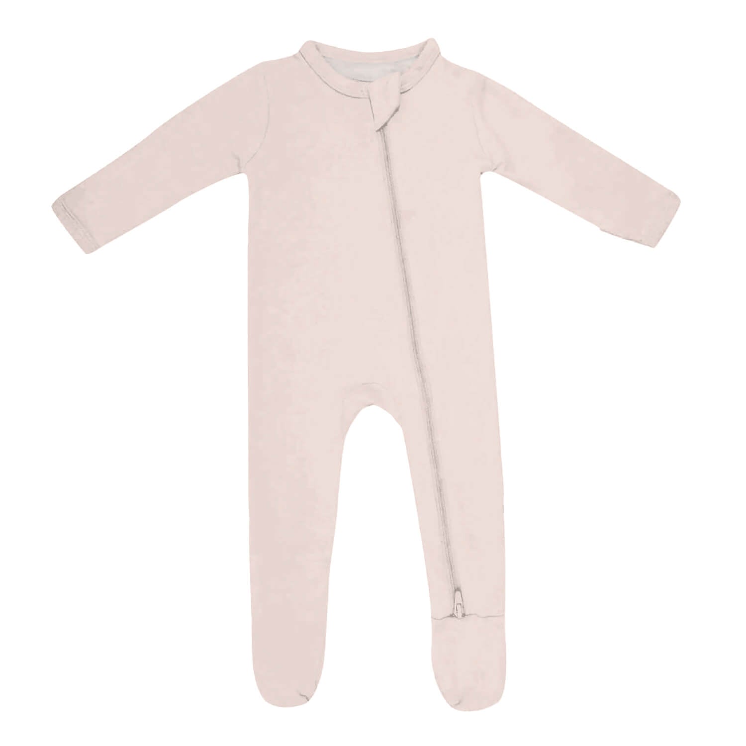 Zippered Footie in Blush - StazzyBaby