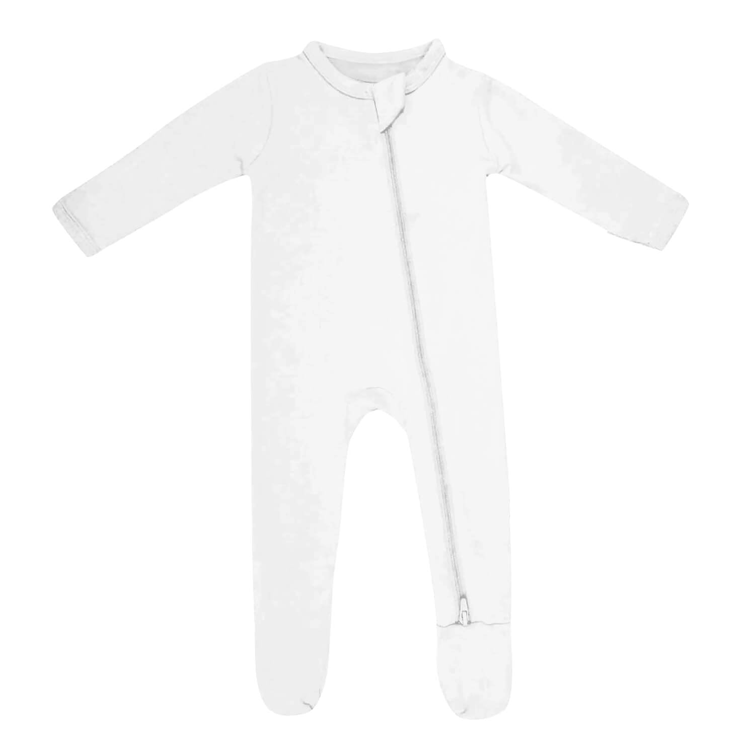 Zippered Footie in Cloud - StazzyBaby