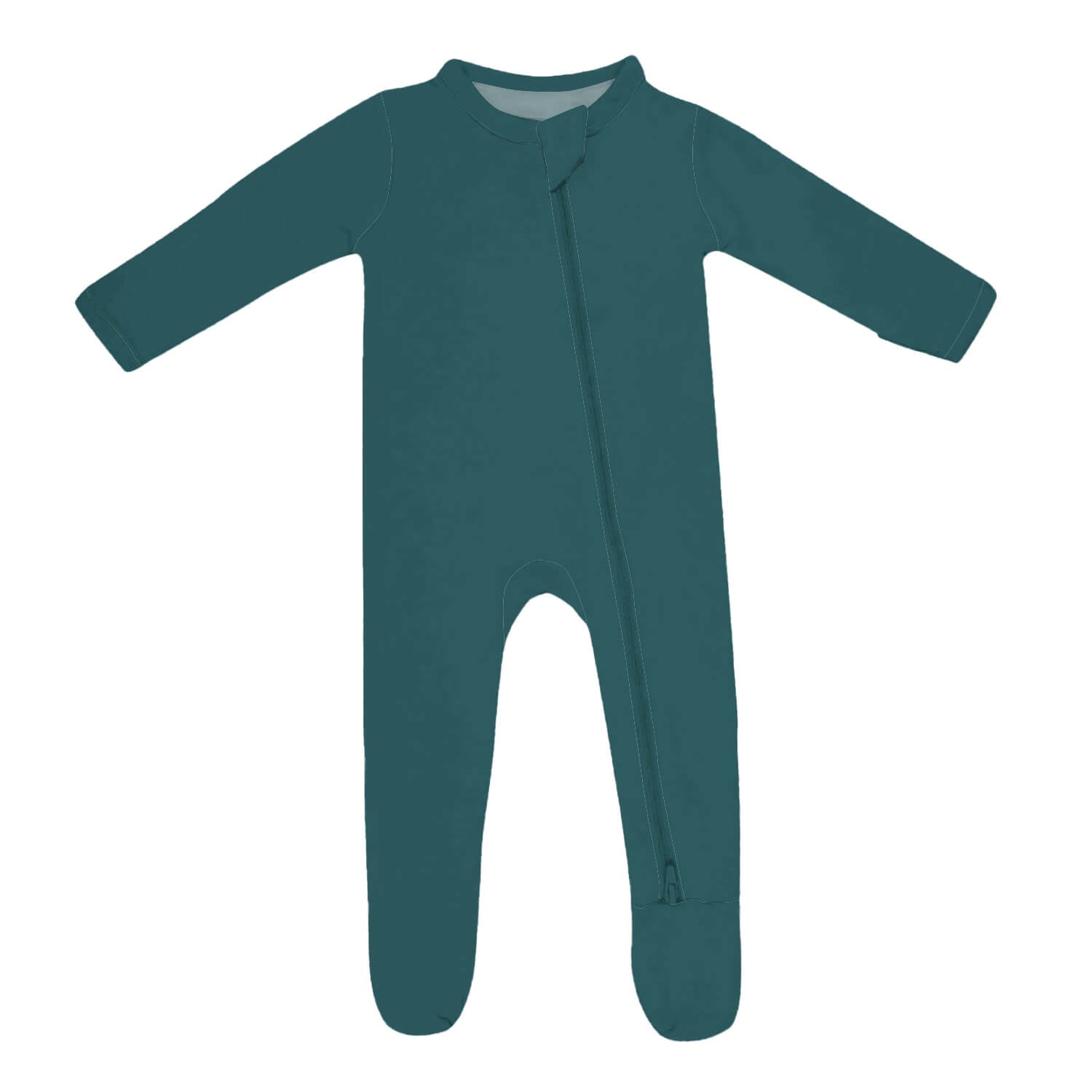 Zippered Footie in Emerald - StazzyBaby