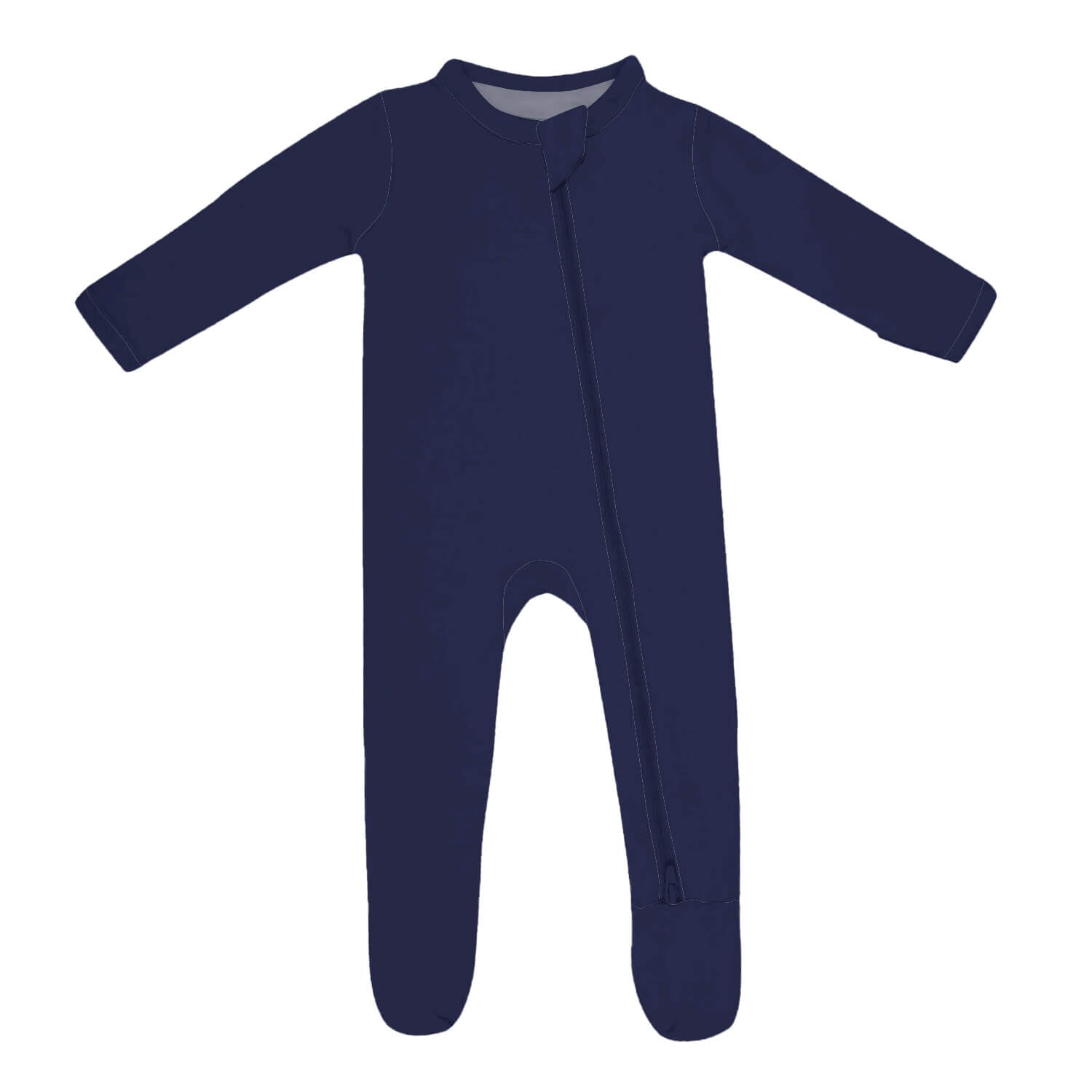 Zippered Footie in Navy - StazzyBaby
