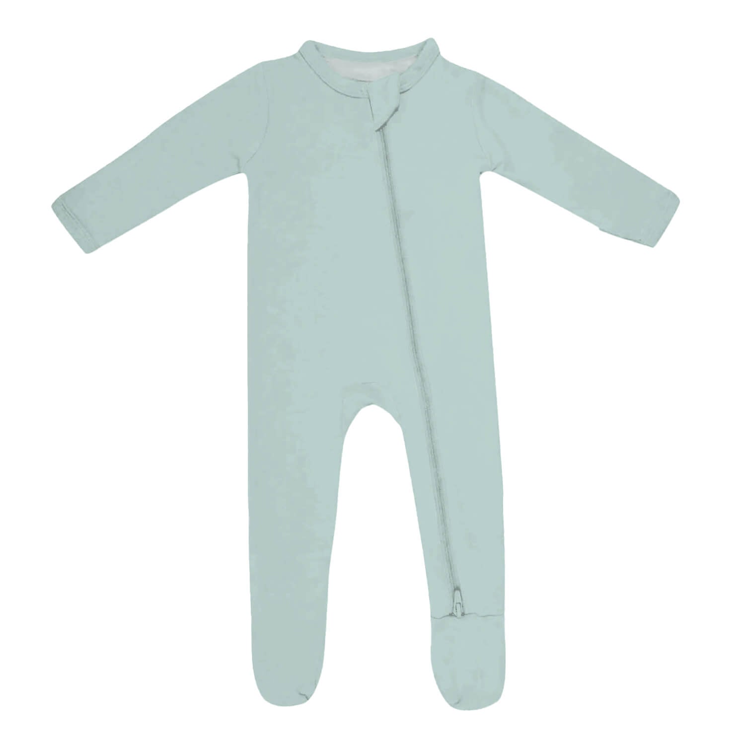 Zippered Footie in Sage - StazzyBaby