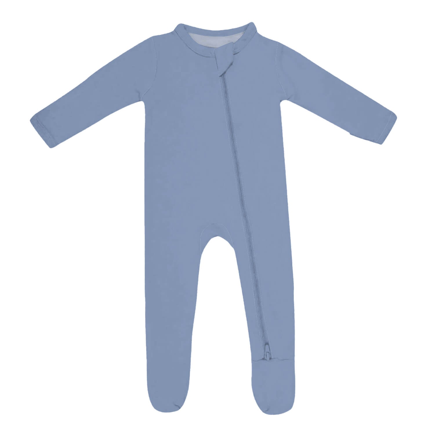 Zippered Footie in Slate - StazzyBaby