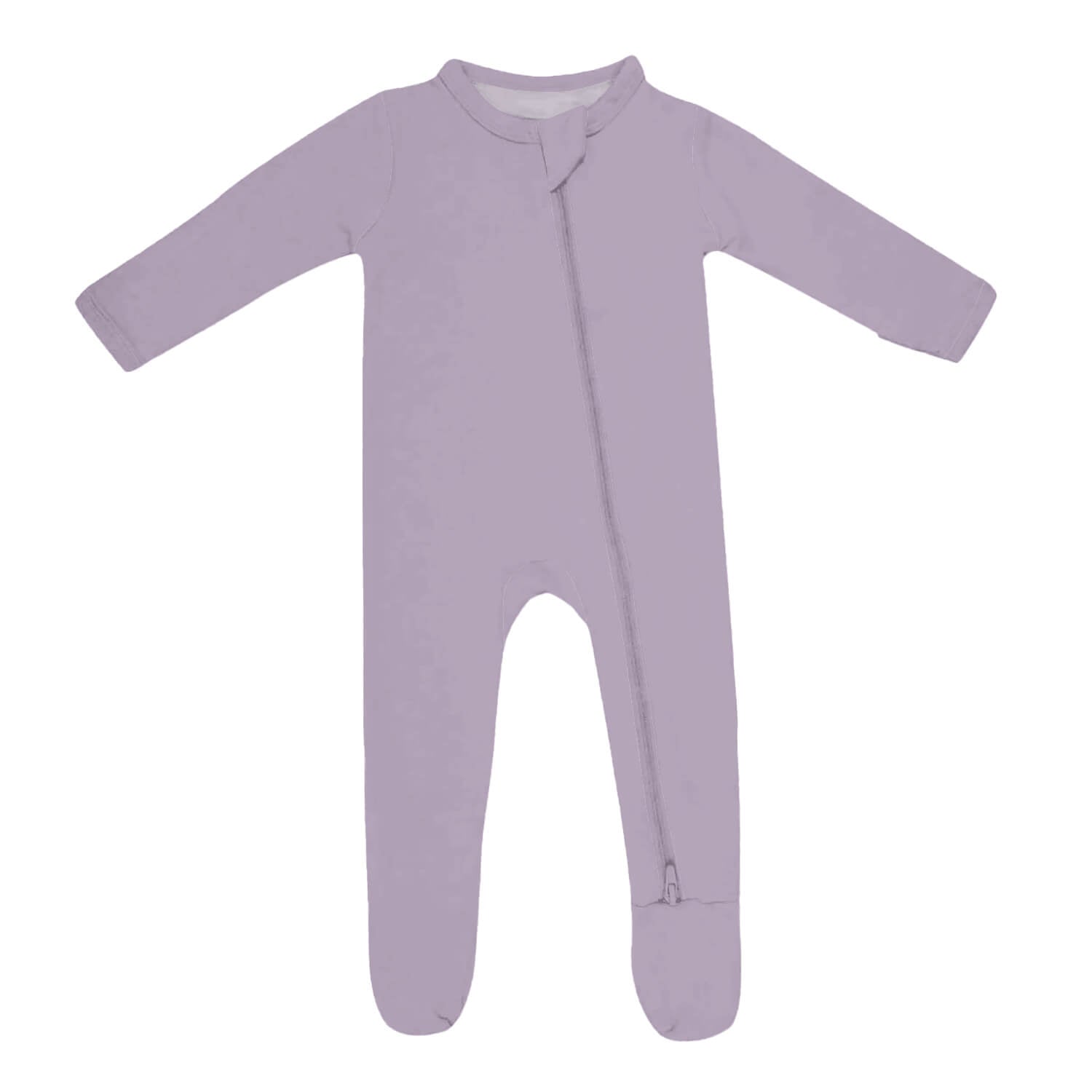 Zippered Footie in Taro - StazzyBaby