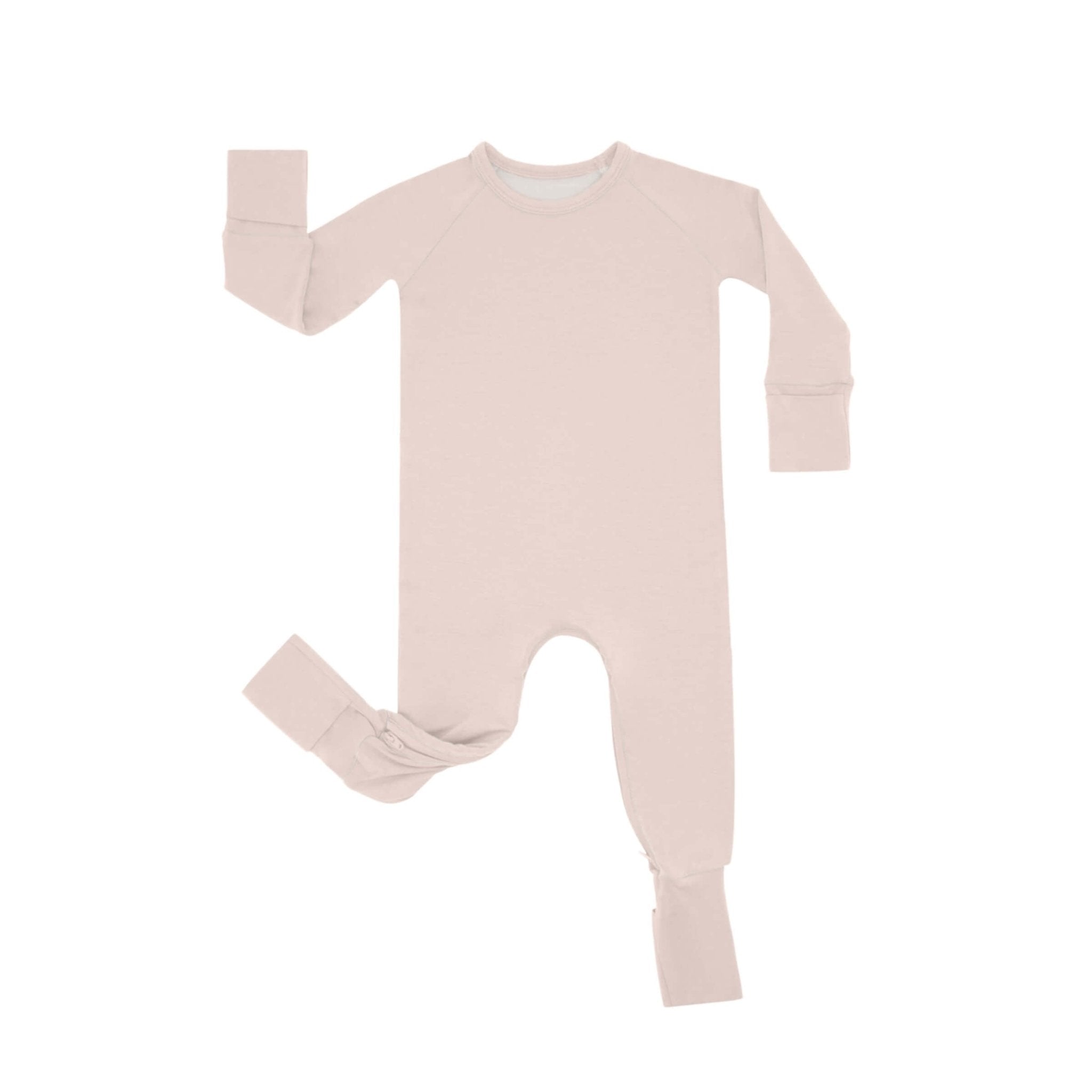 Zippered Romper in Blush - StazzyBaby