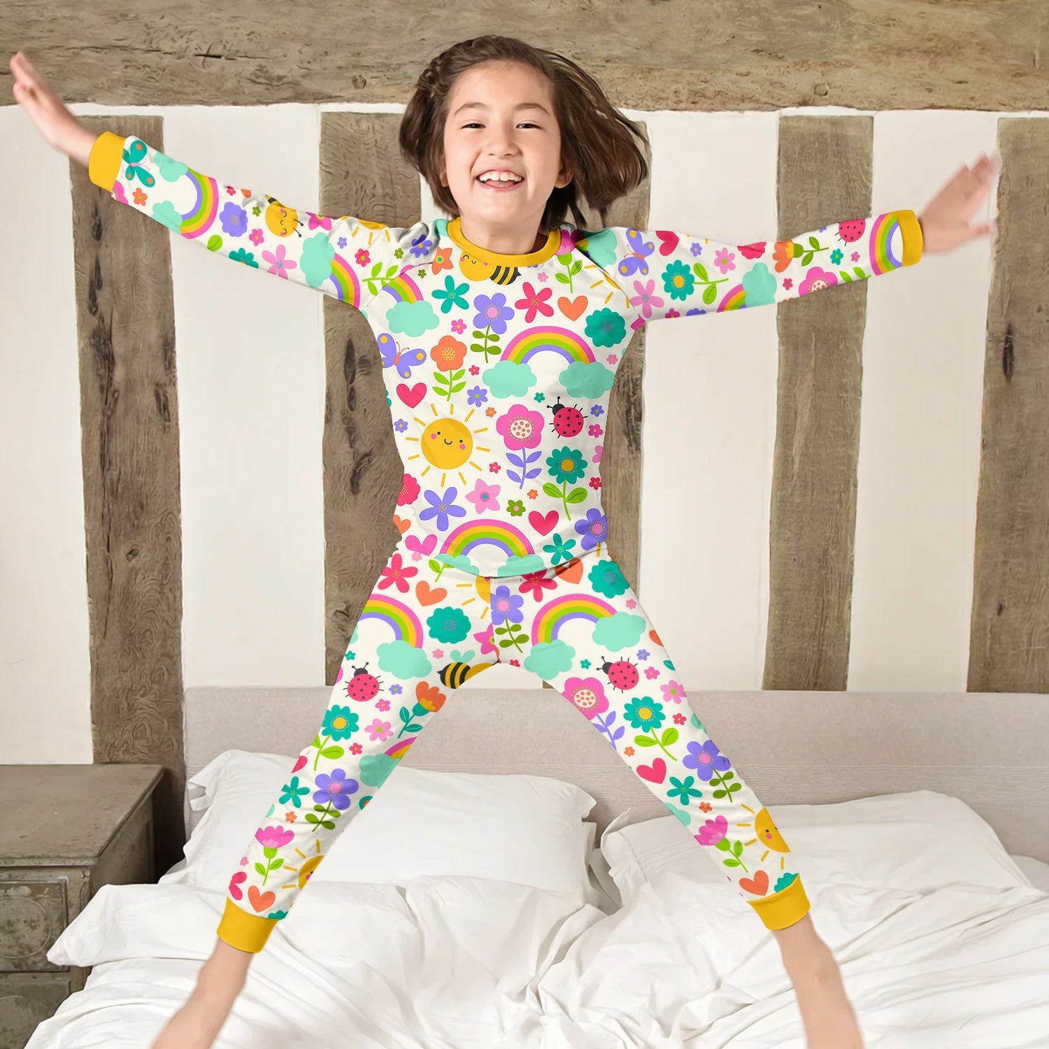 Summer Sunshine Two Piece Long Sleeve Pajama Set