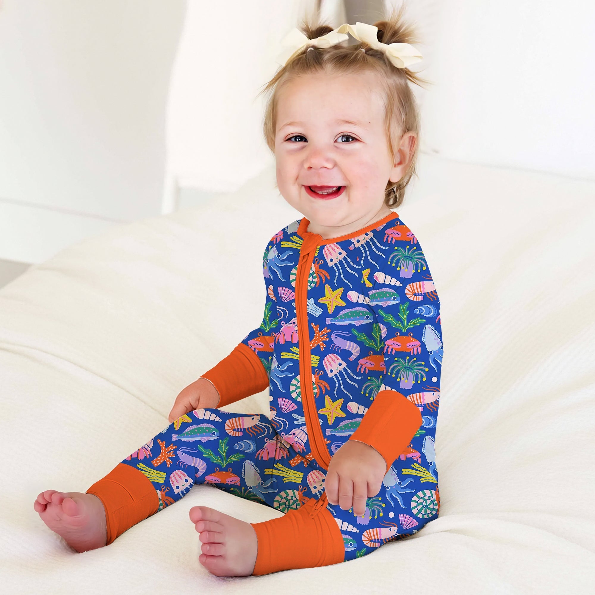 Under the Sea Convertible Zippered Romper