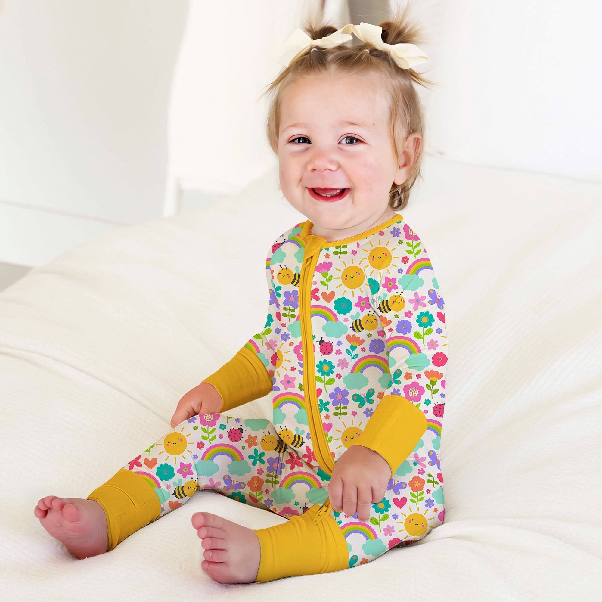 Summer Sunshine Convertible Zippered Romper