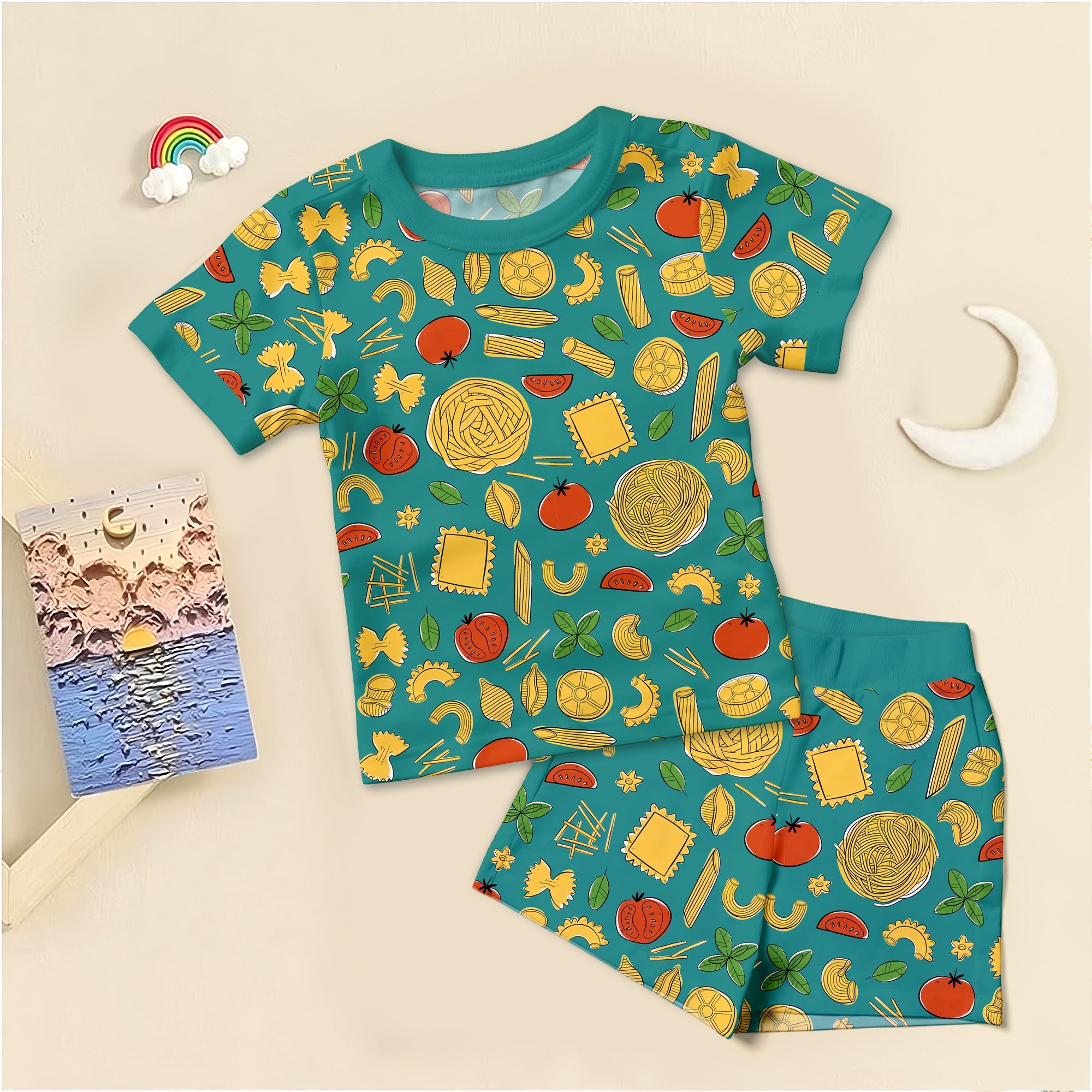 Pasta Party Two Piece Long Sleeve Pajama Set