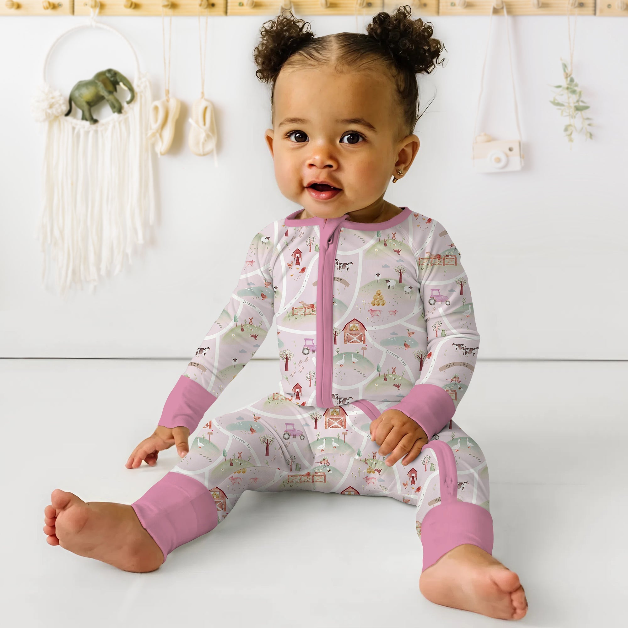Farm Meadow Convertible Zippered Romper