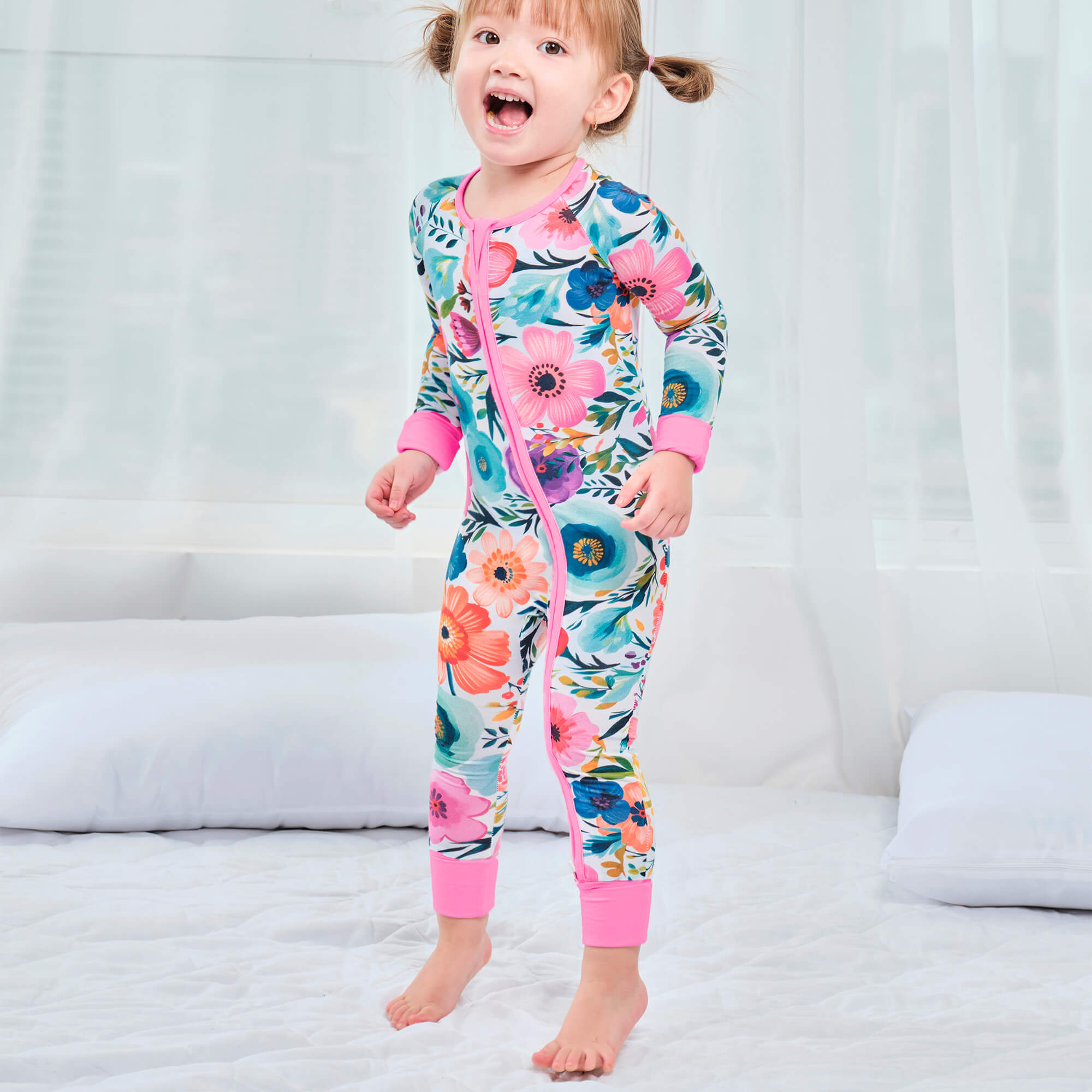 Secret Garden Convertible Zippered Romper