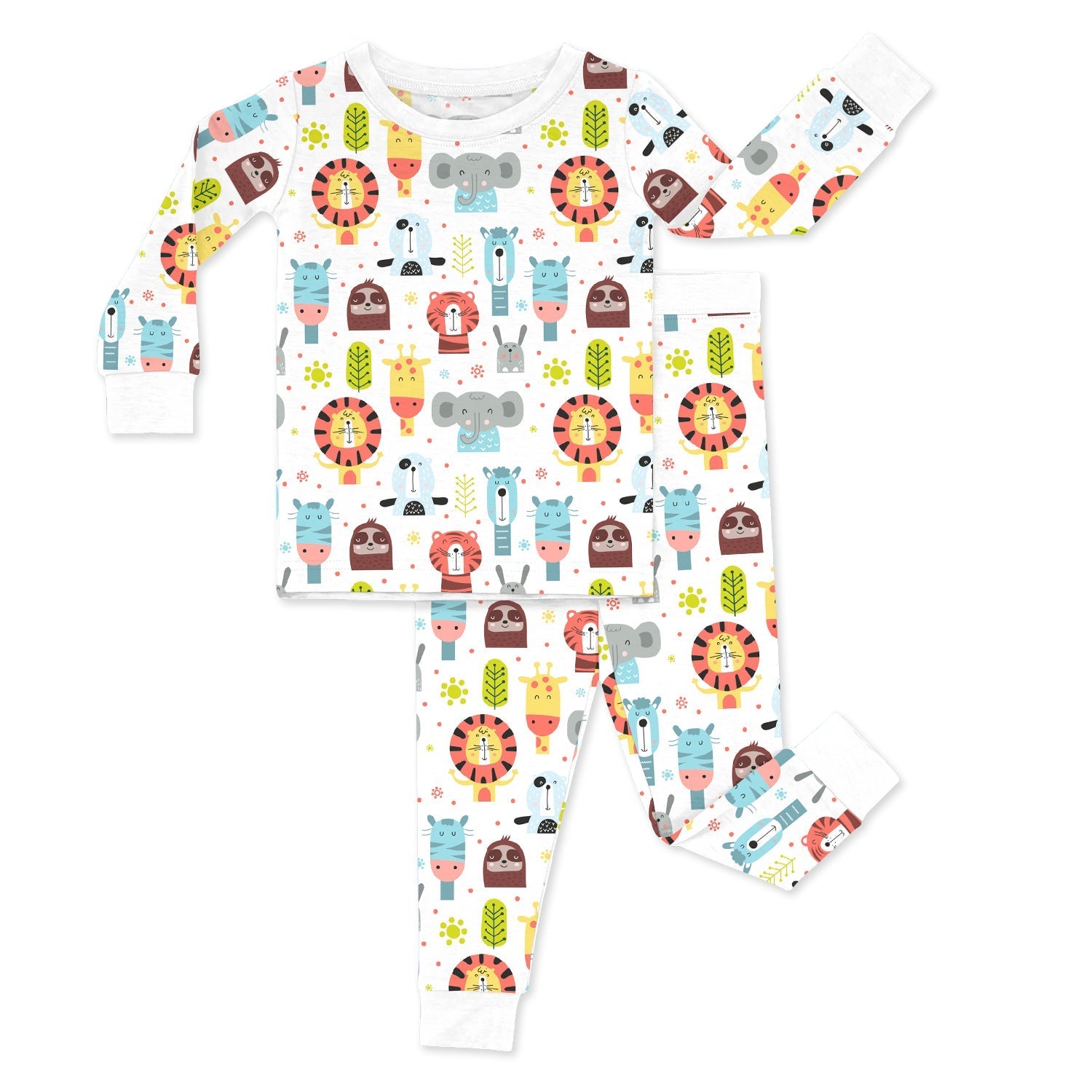 Scandi Style Animals Two Piece Pajama Set