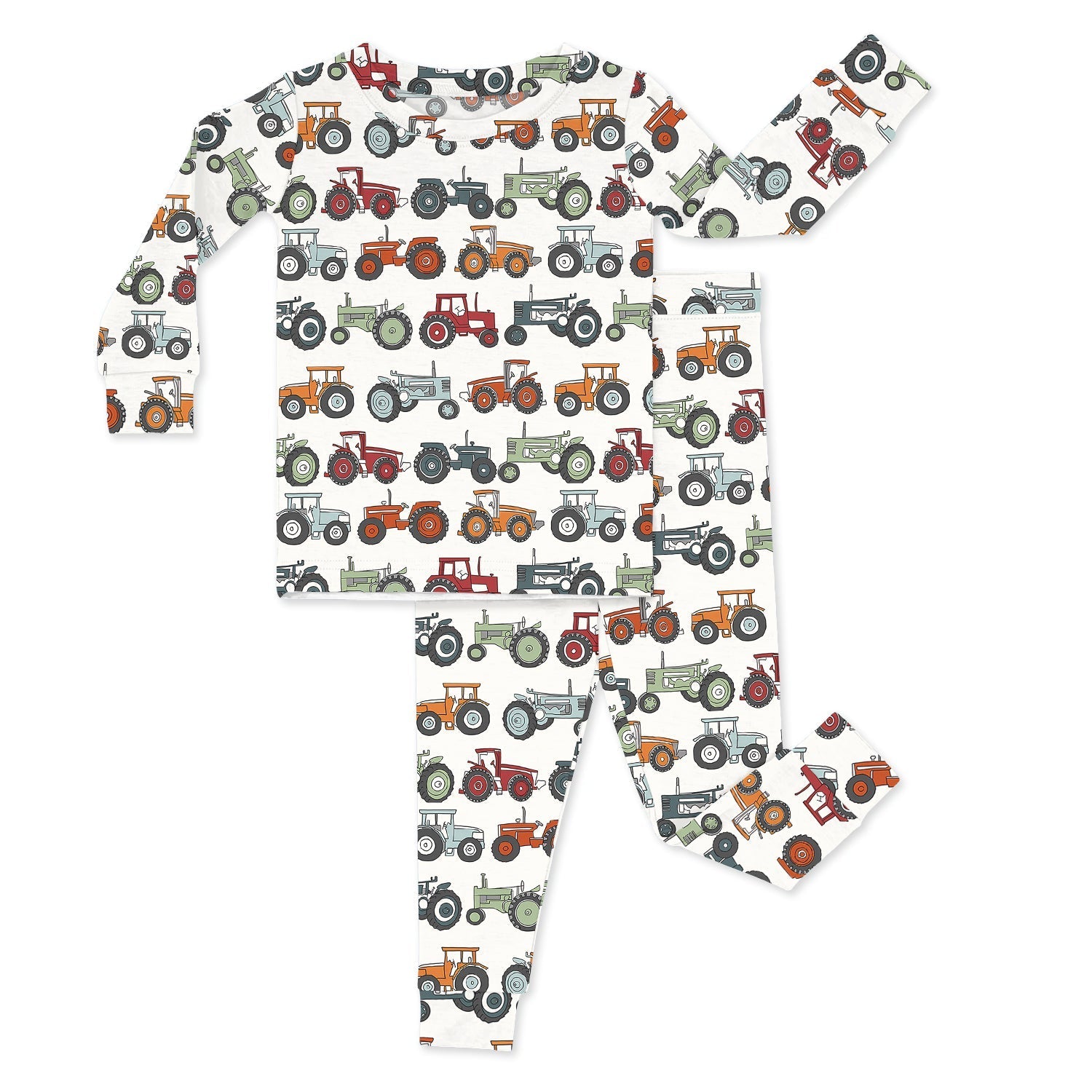 Tiny Tractors Two Piece Pajama Set