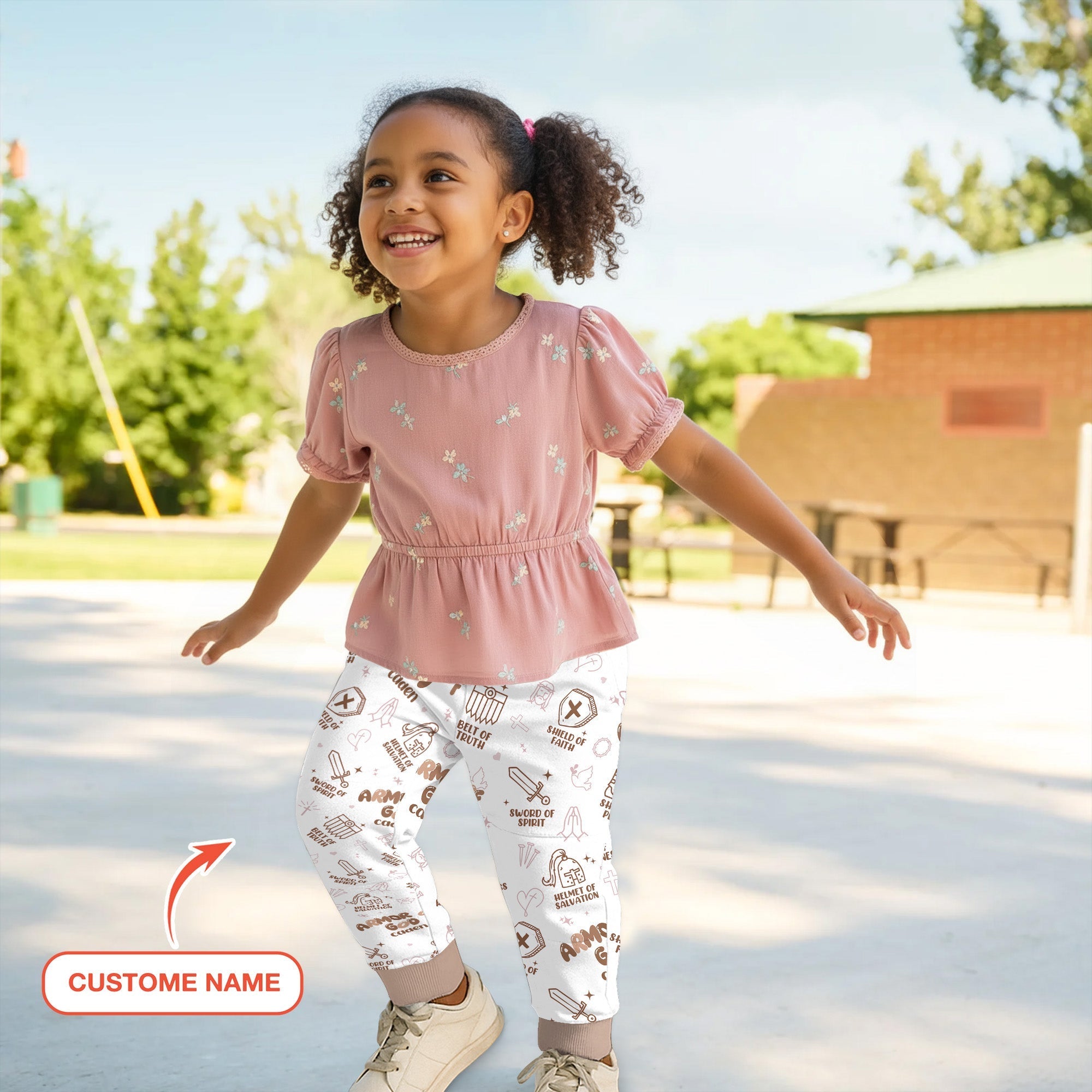 Armor of God Custom Name Jogger - StazzyBaby