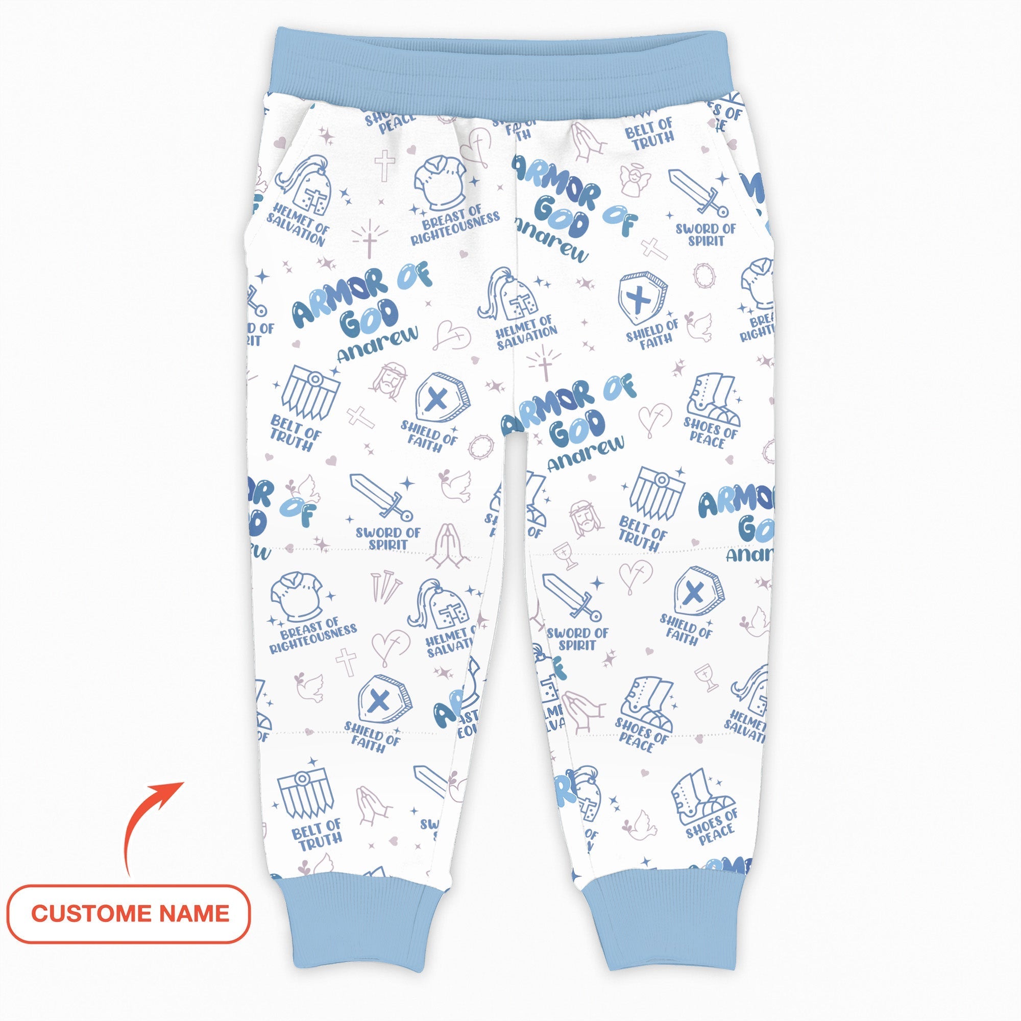 Armor of God Custom Name Jogger - StazzyBaby