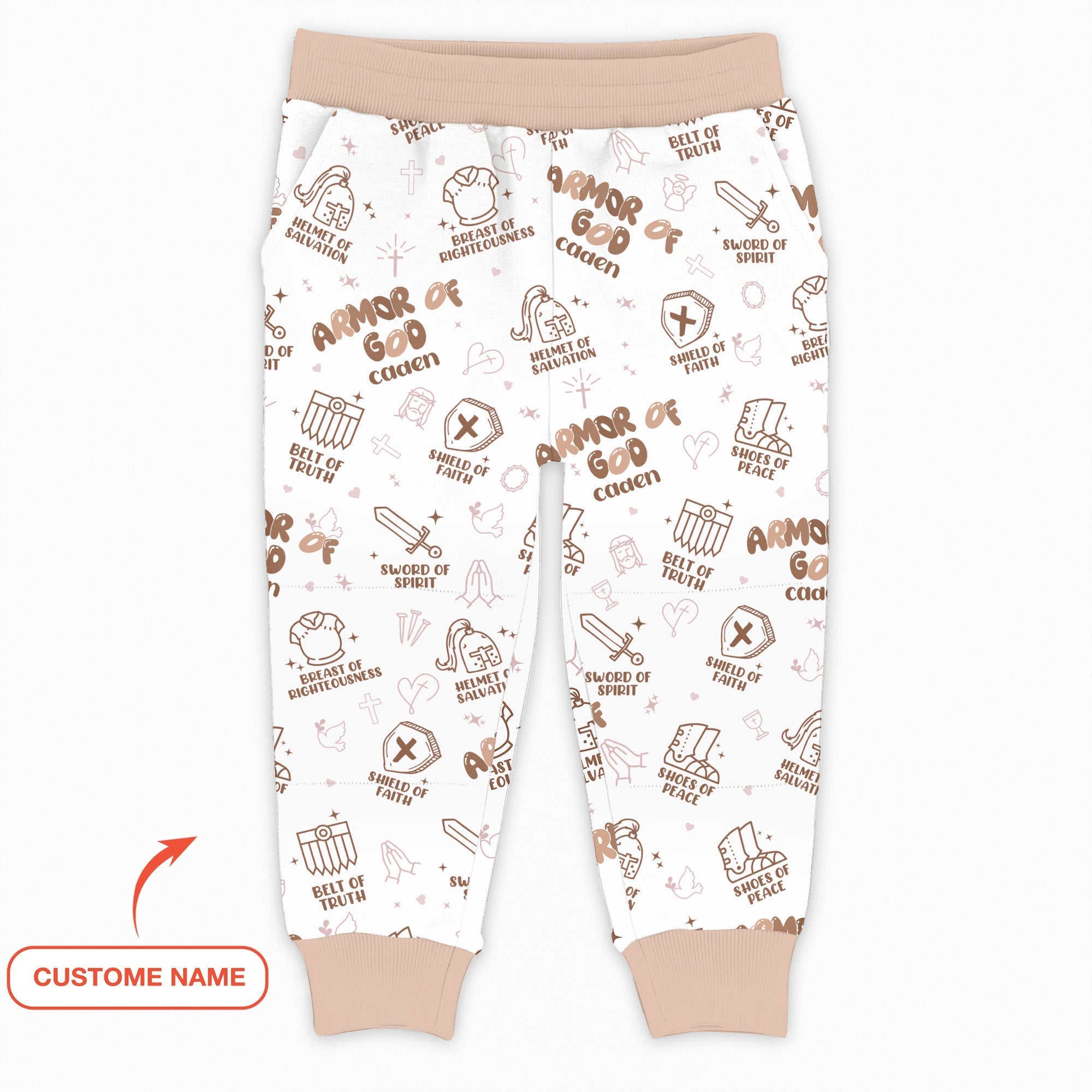 Armor of God Custom Name Jogger - StazzyBaby