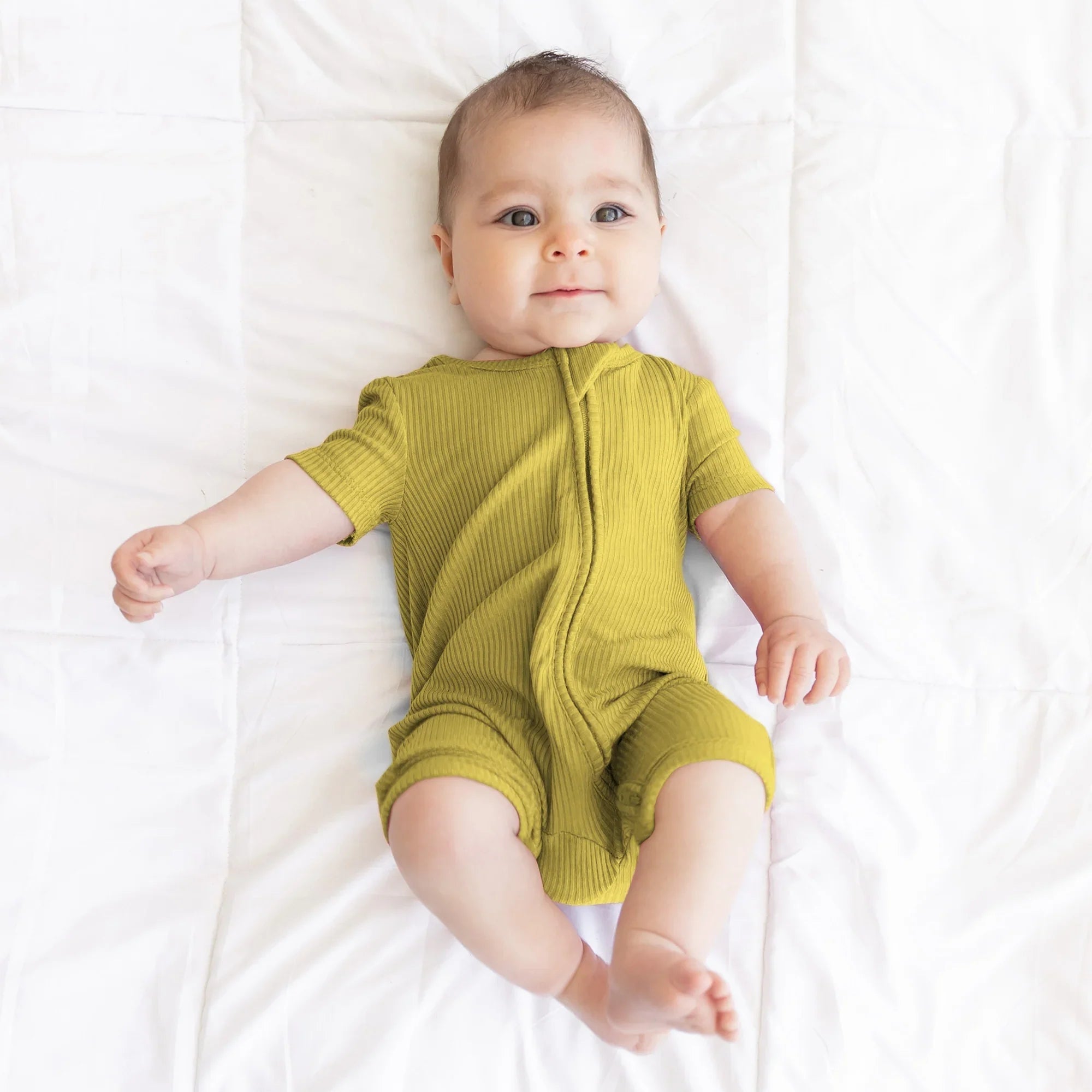 Buttercup Ribbed Shorty Zippy - StazzyBaby