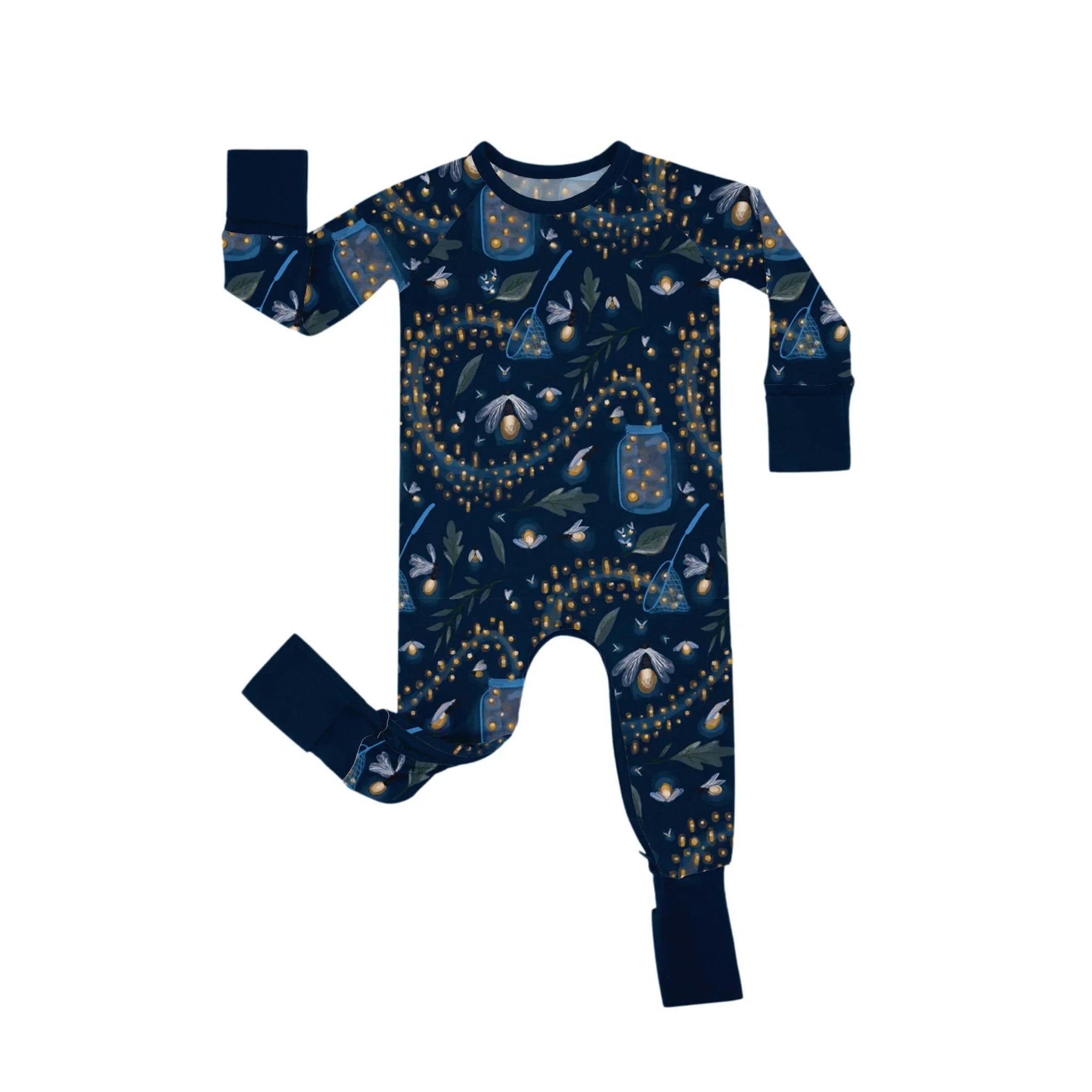 Catching Fireflies Crescent Zippered Romper - StazzyBaby