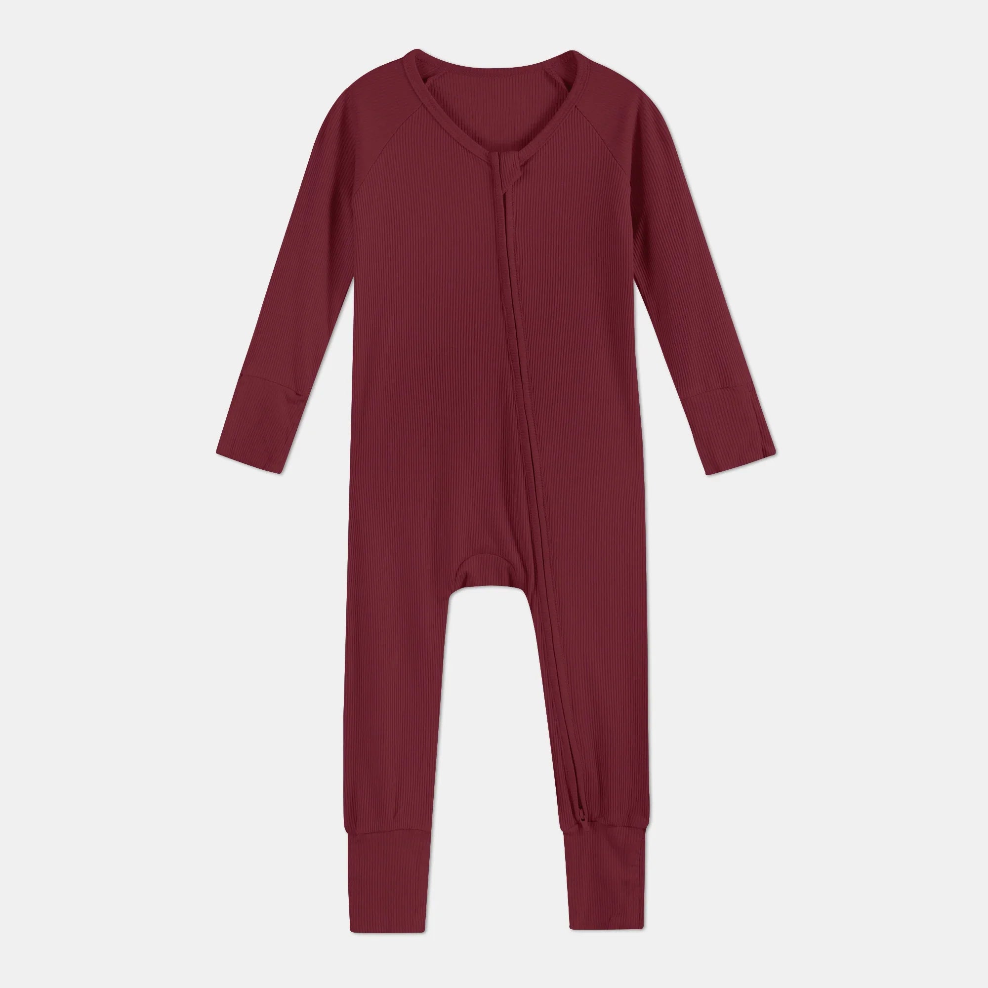 Cherrywood Ribbed Zippy - StazzyBaby