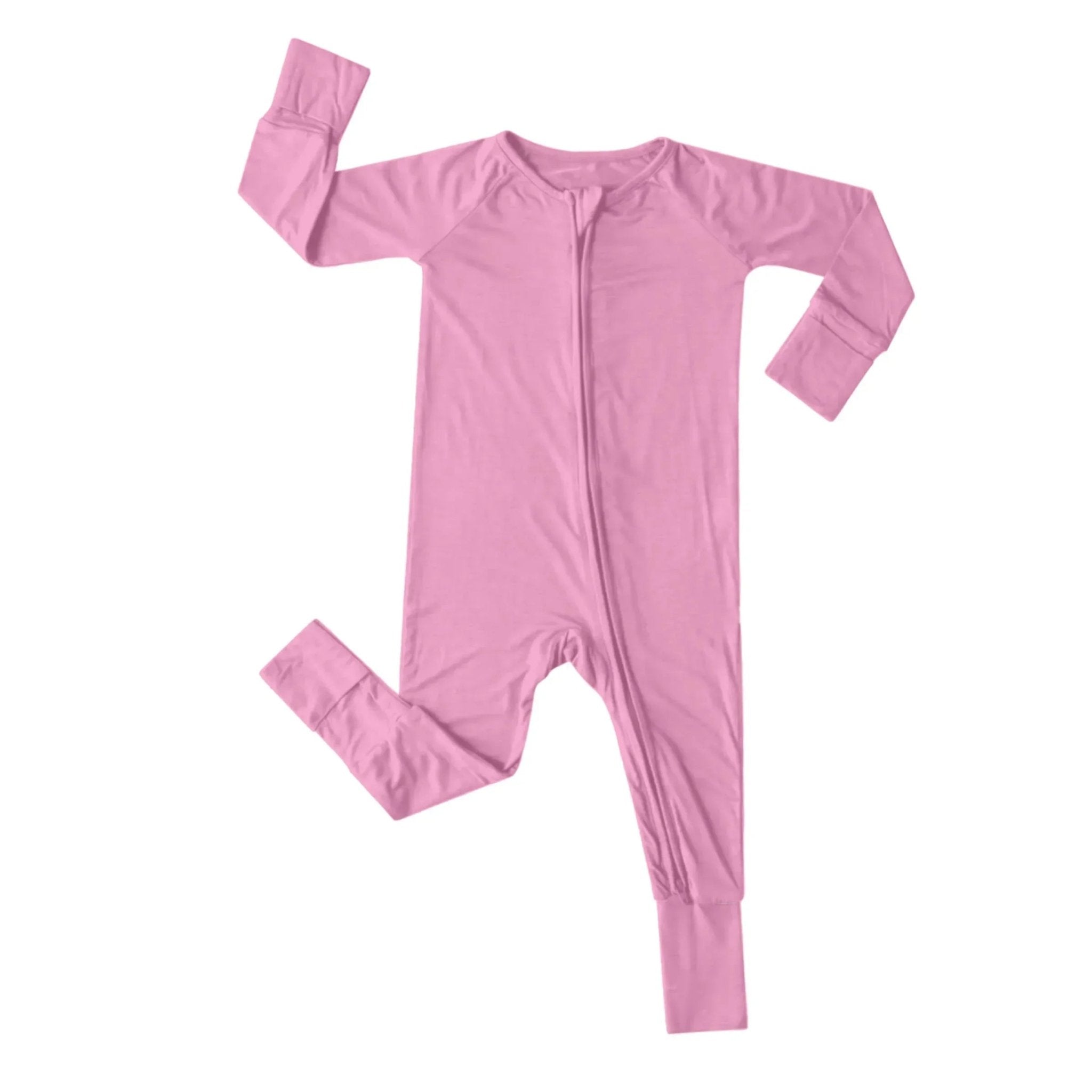 Convertible Zippered Romper in Pink - StazzyBaby