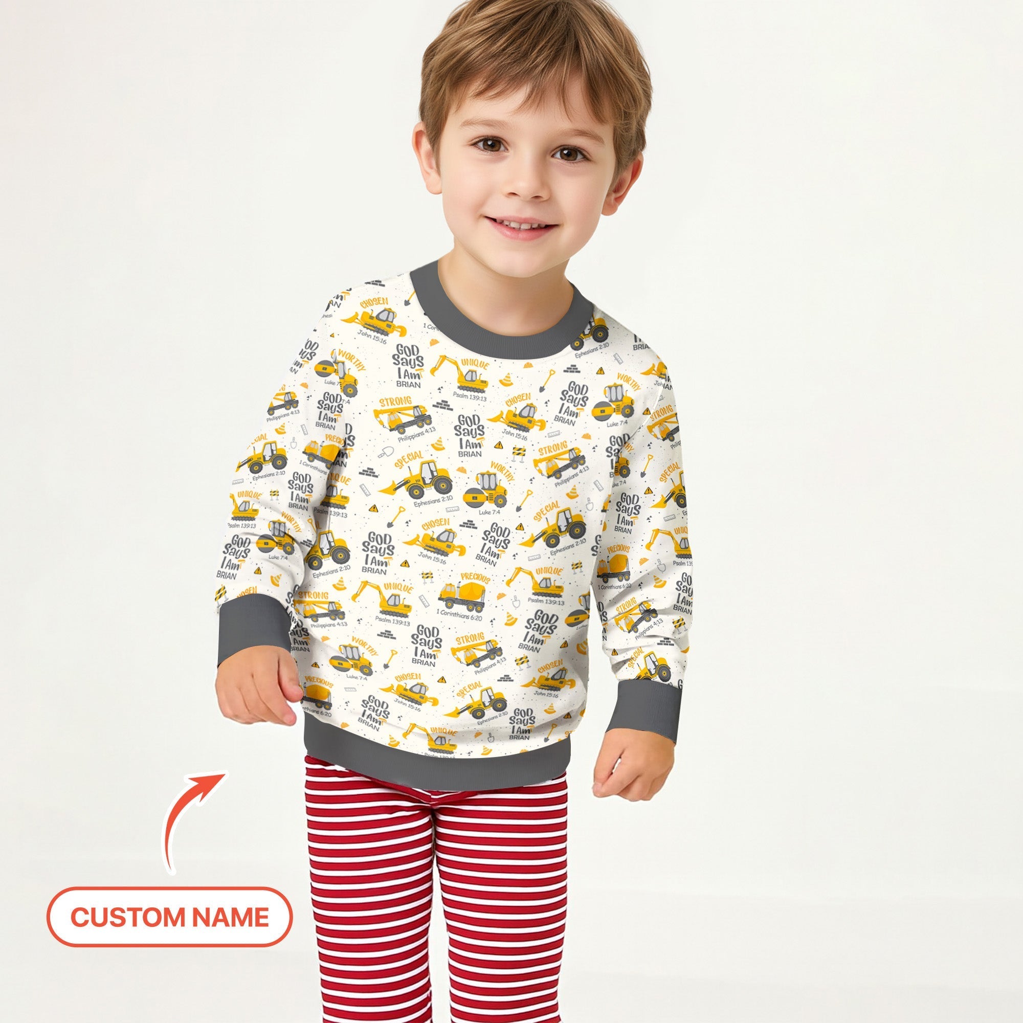 Custom Name God Says I Am Boy Crewneck Sweatshirt - StazzyBaby