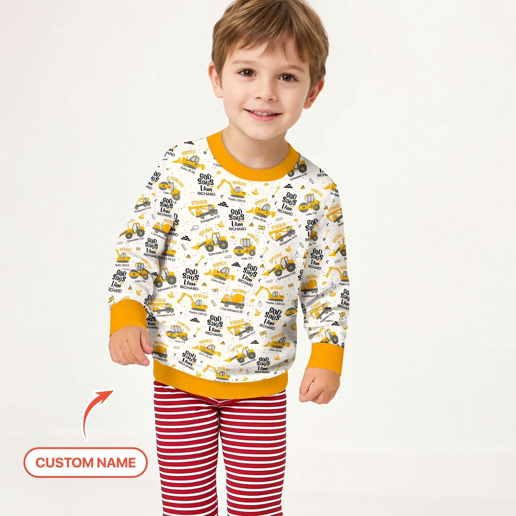 Custom Name God Says I Am Boy Crewneck Sweatshirt - StazzyBaby