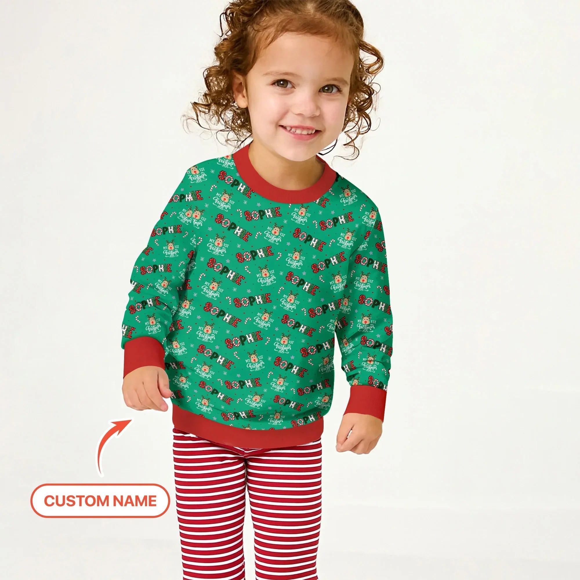 Custom Name "My First Christmas" Crewneck Sweatshirt - StazzyBaby