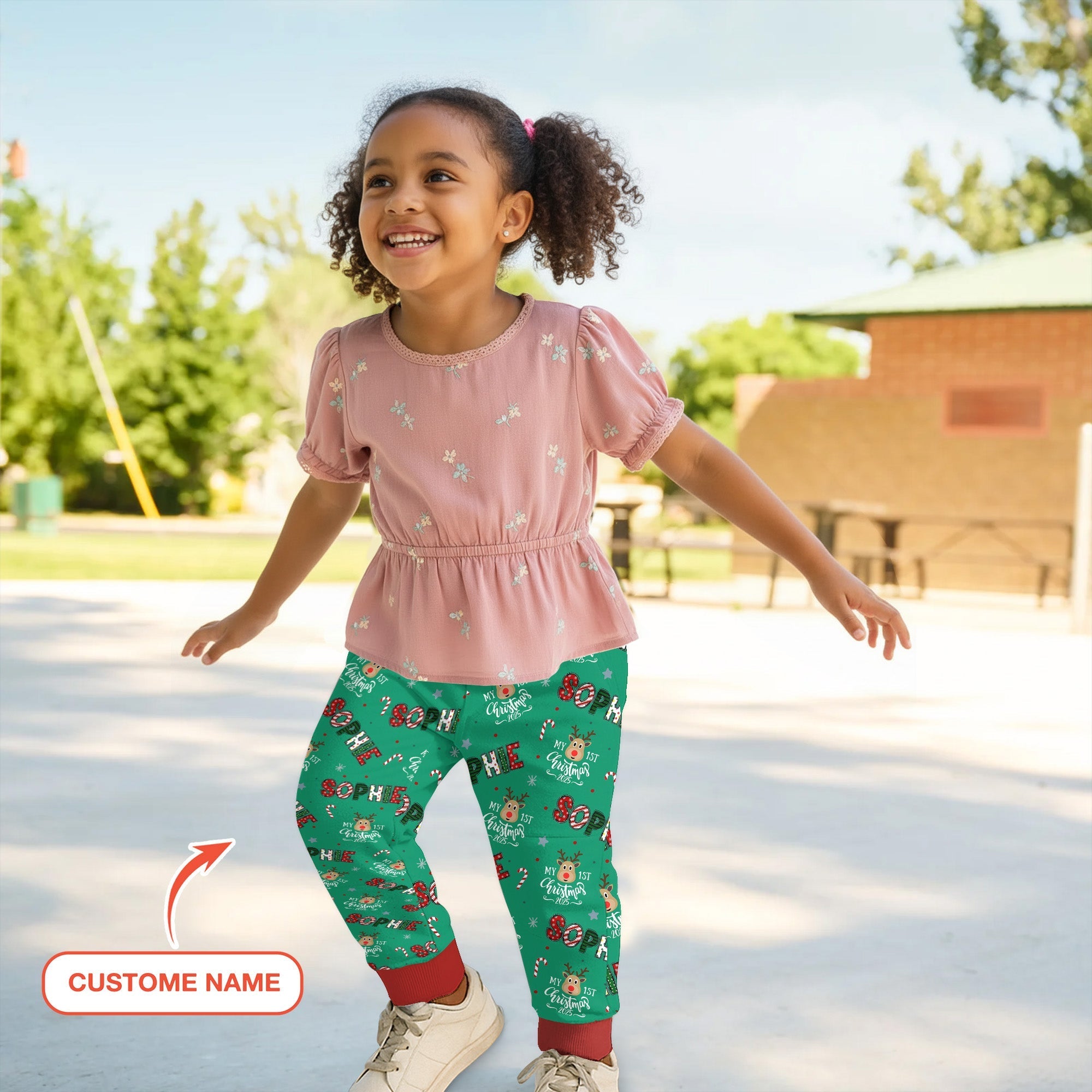 Custom Name "My First Christmas" Jogger - StazzyBaby