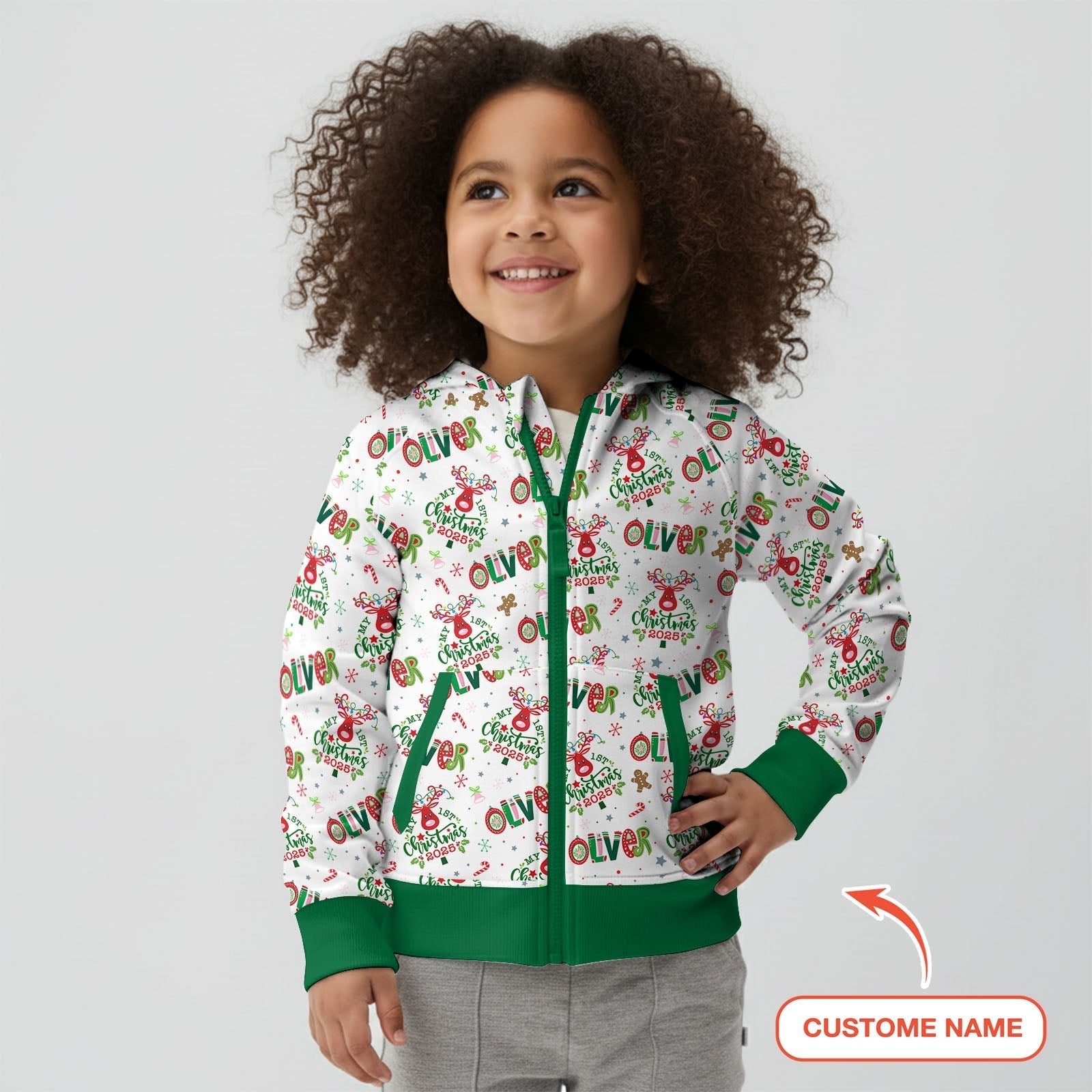 Custom Name "Whimsical Little Things" Zip Hoodie - StazzyBaby