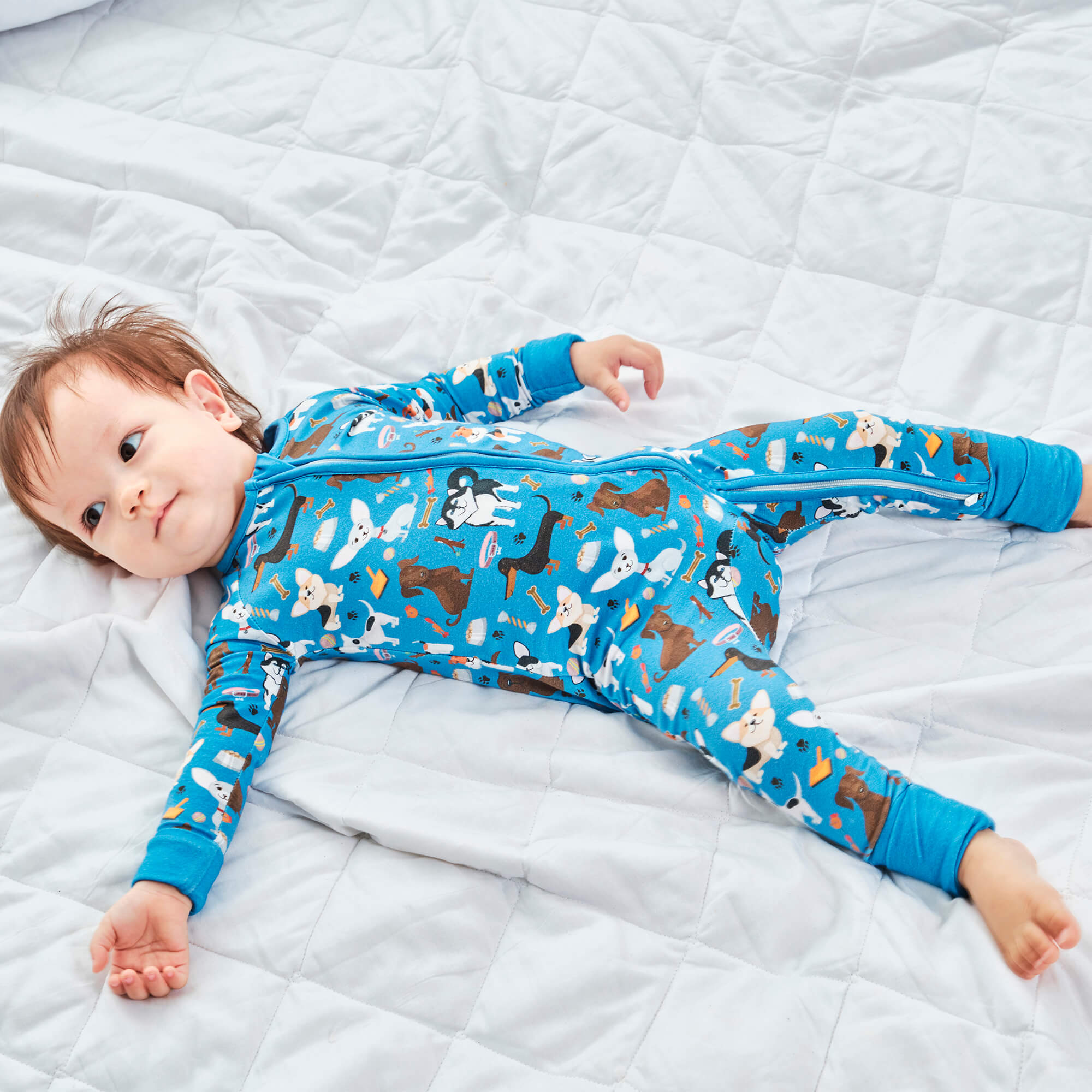 Dapper Dogs Convertible Zippered Romper - StazzyBaby