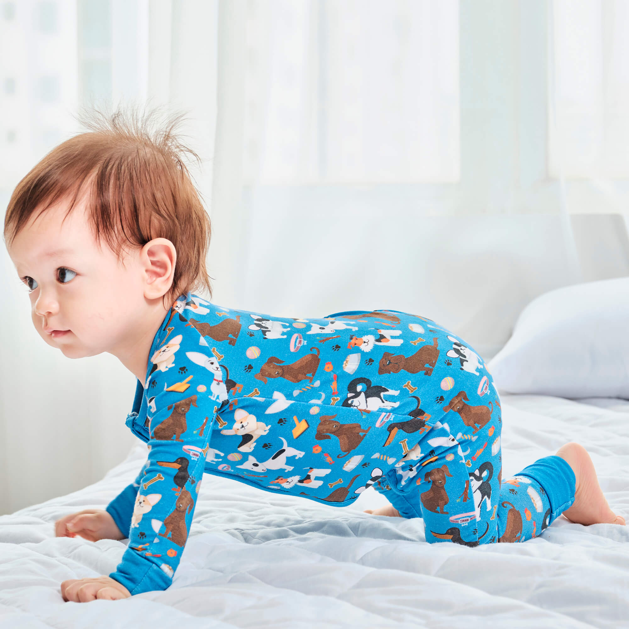 Dapper Dogs Convertible Zippered Romper - StazzyBaby