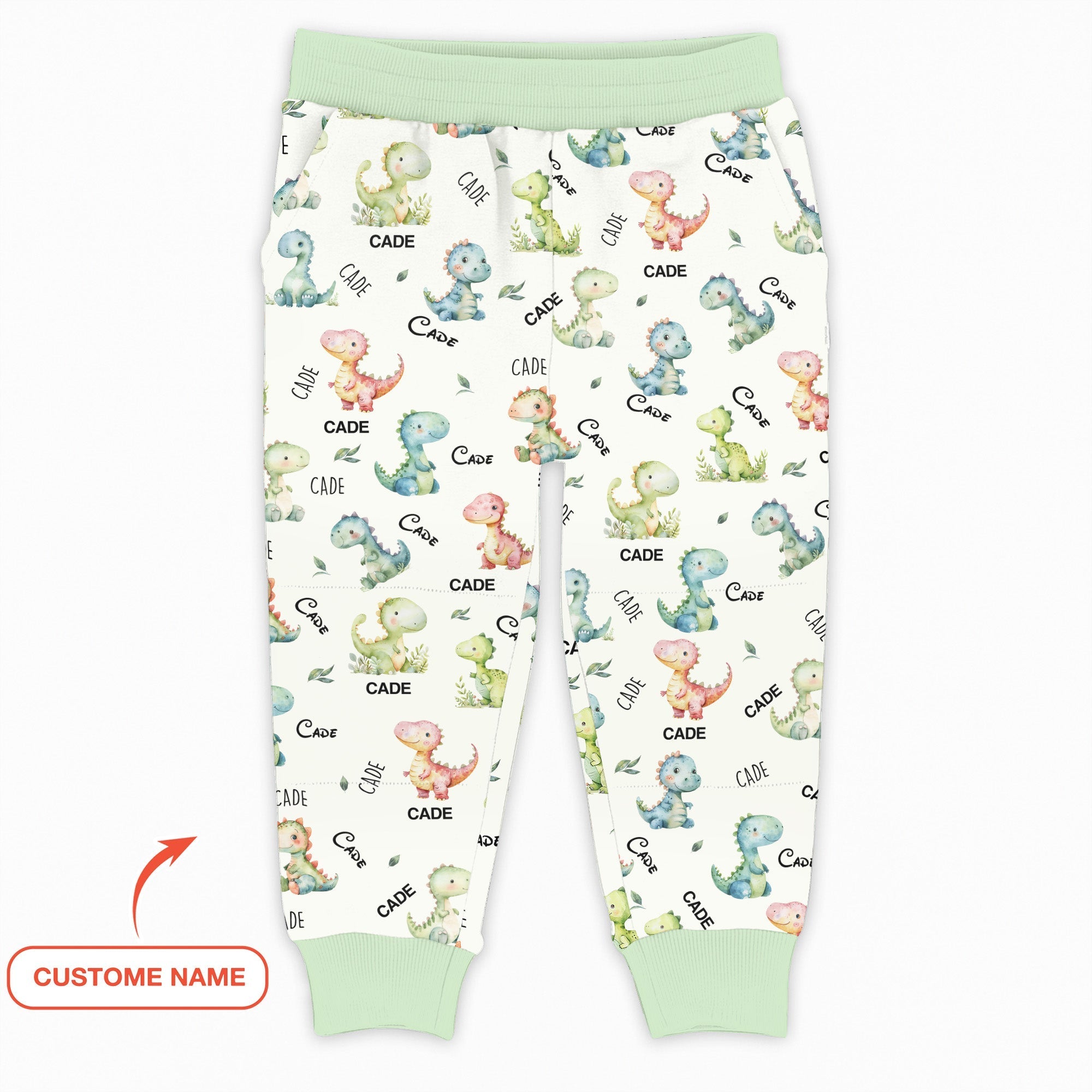 Dinosaur Custom Name Jogger - StazzyBaby