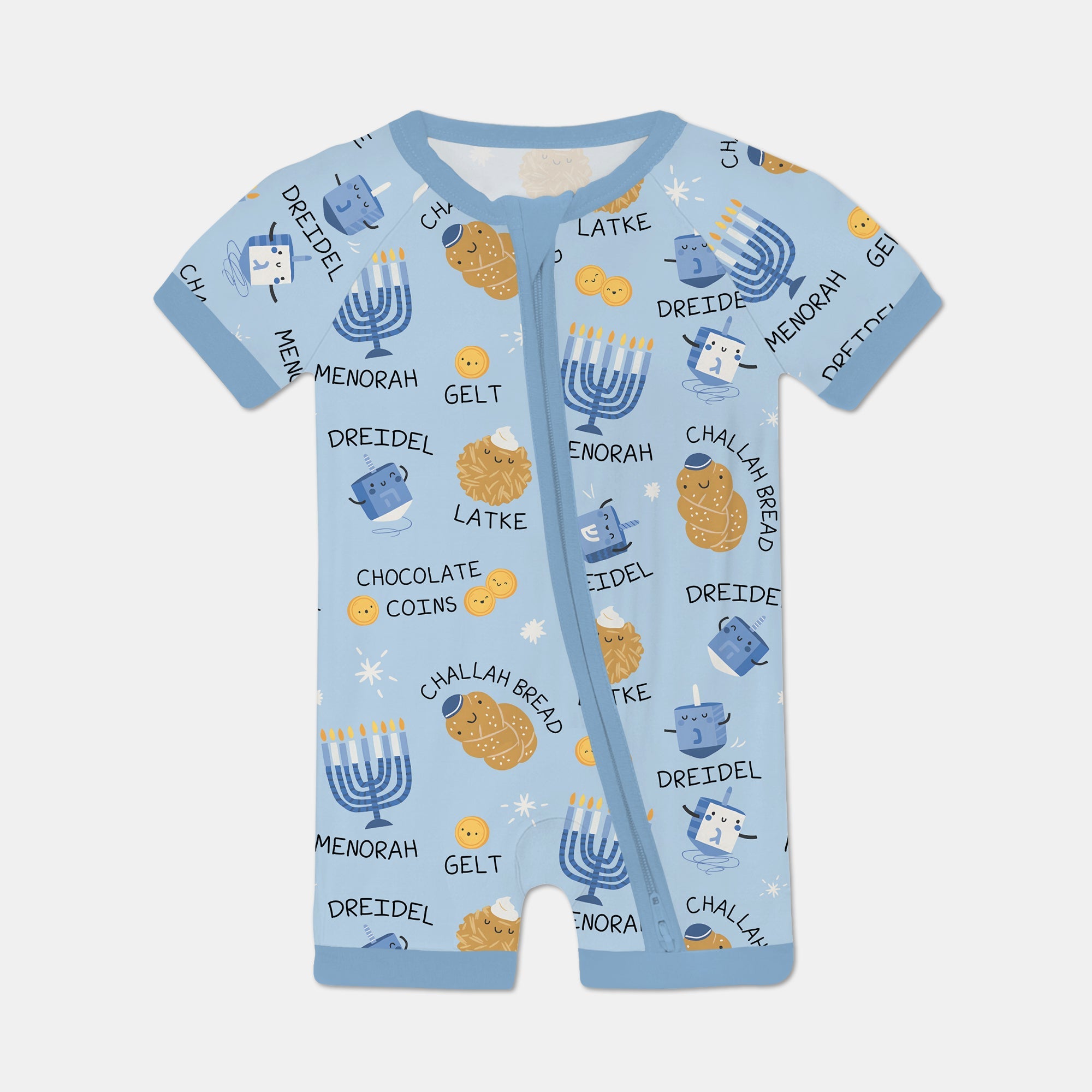 Family Hanukkah Matching Shorty Zippy - StazzyBaby