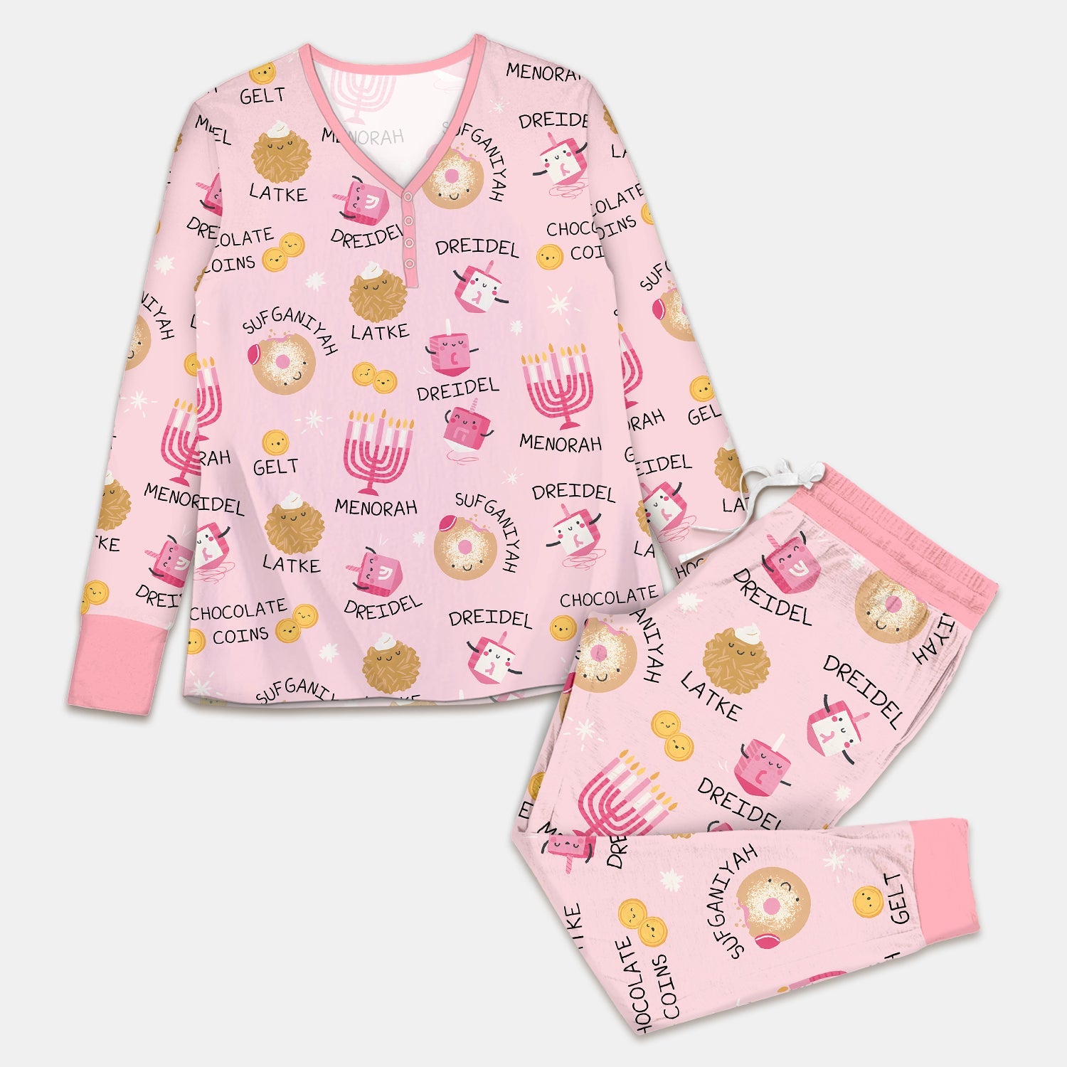Family Hanukkah Matching Women Pajama Set - StazzyBaby
