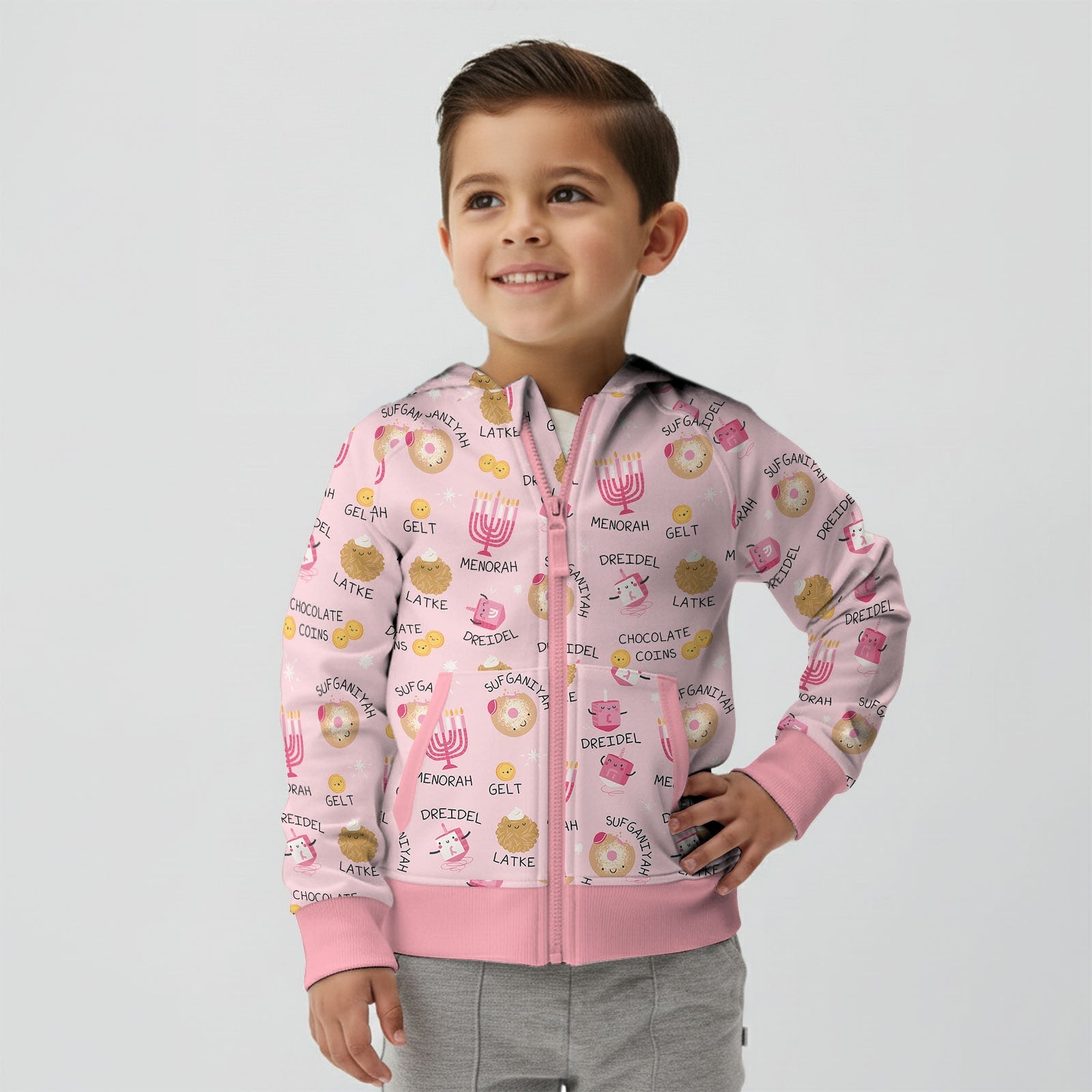 Family Hanukkah Matching Zip Hoodie - StazzyBaby