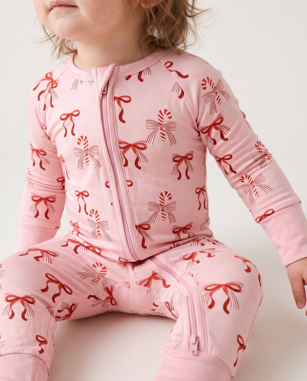 Chrismas Waffle ver.2 Bamboo Convertible Zipper Romper