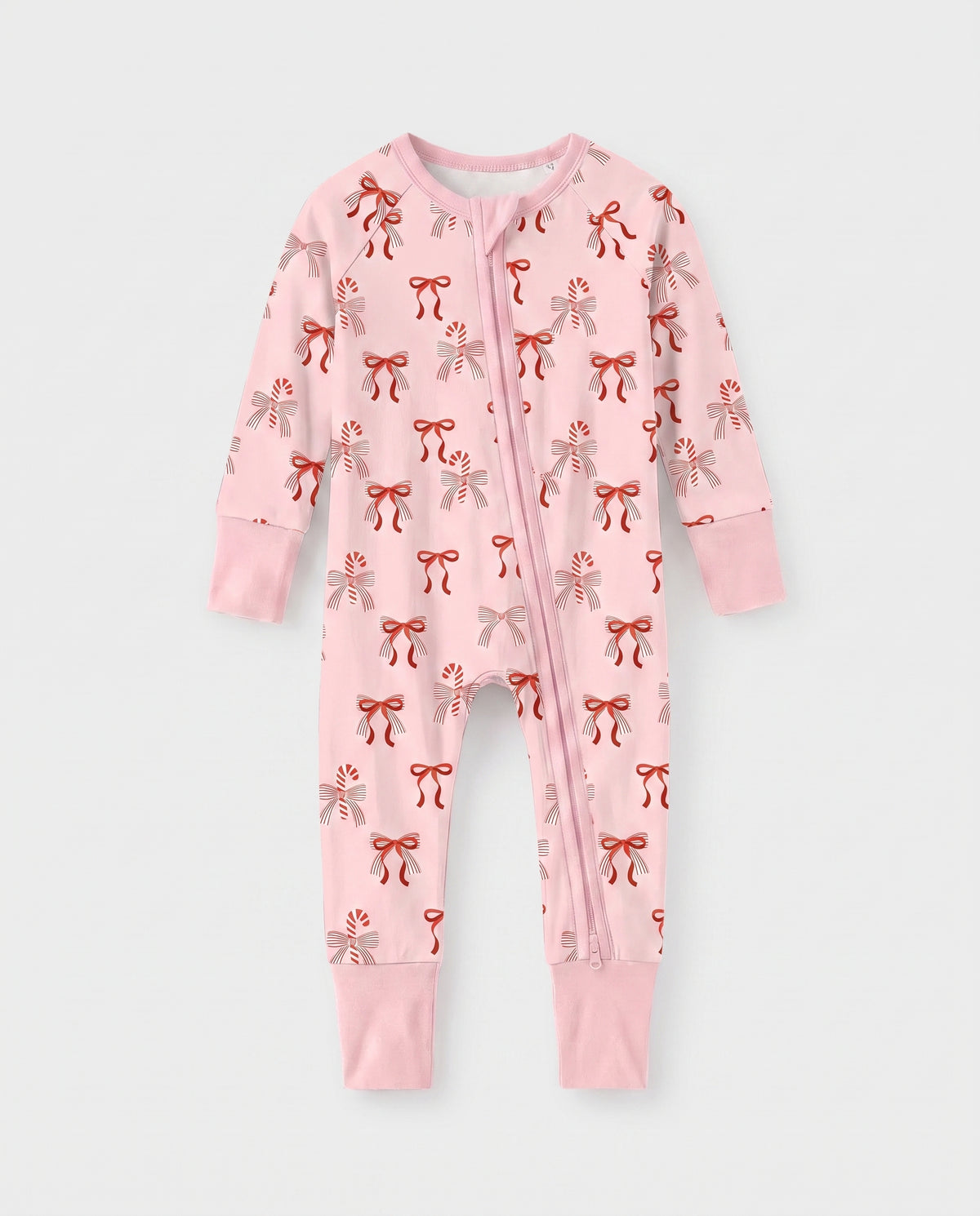 Chrismas Waffle ver.2 Bamboo Convertible Zipper Romper