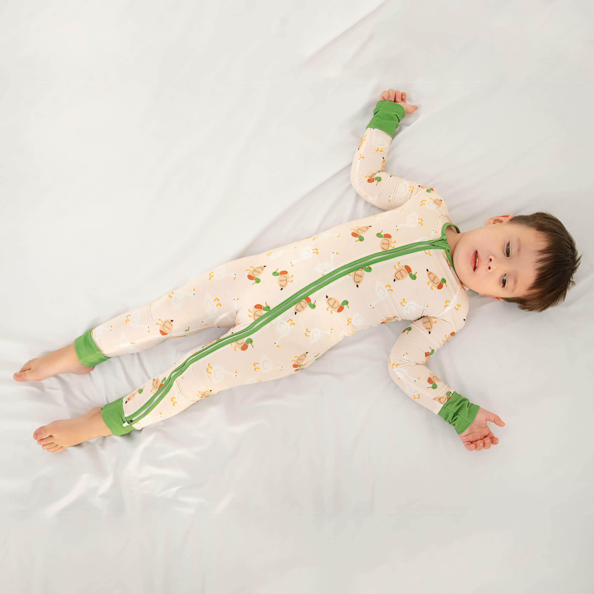 Geese and Ducks Convertible Zippered Romper - StazzyBaby