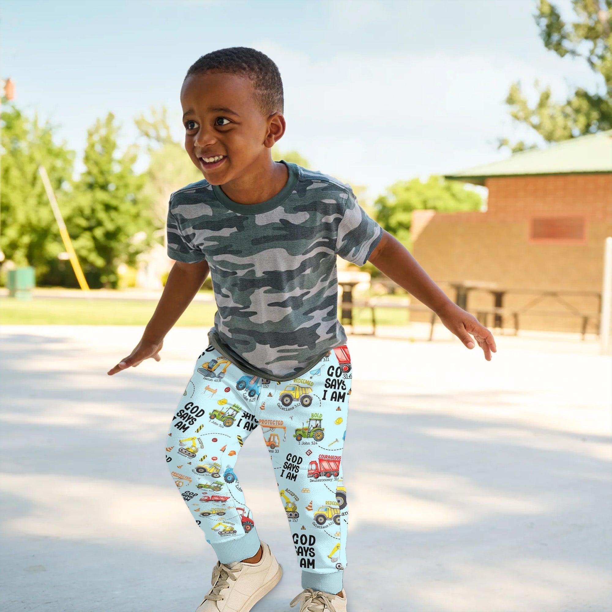 God Says I Am Boy Jogger - StazzyBaby