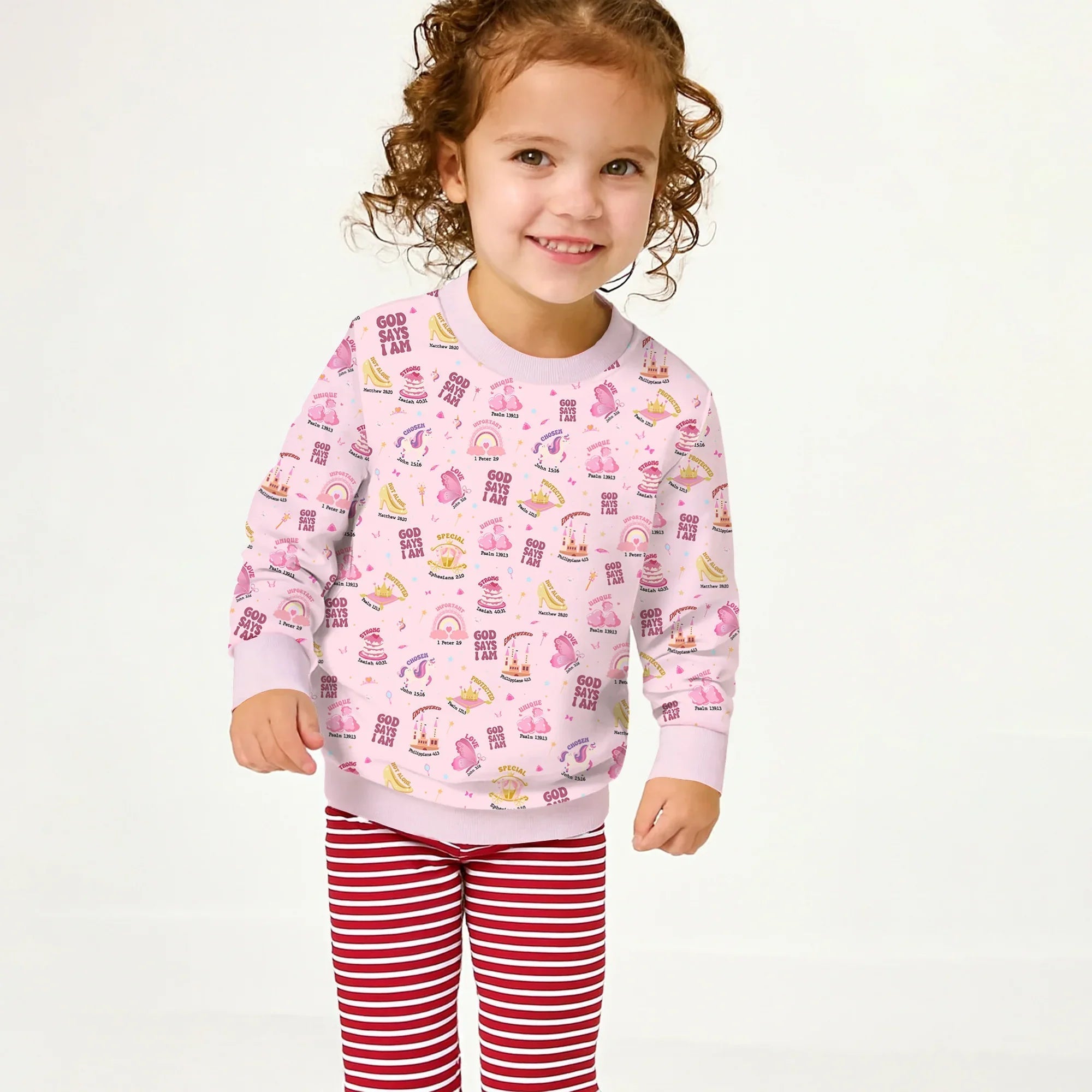 God Says I Am Girl Crewneck Sweatshirt - StazzyBaby