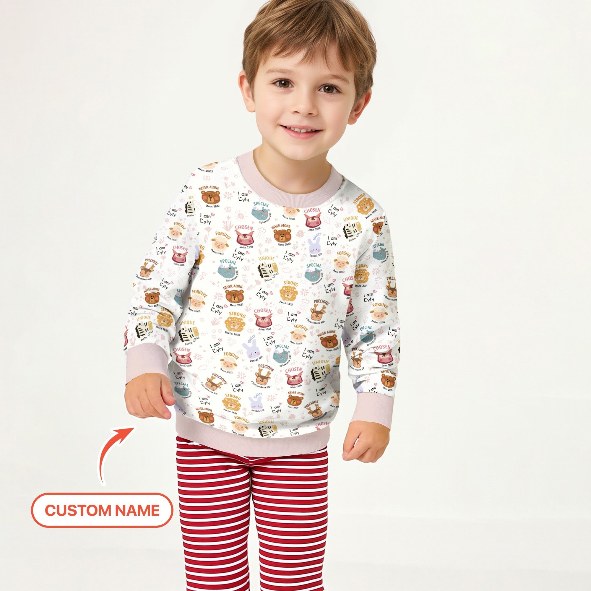 God’s Little Zoo Custom Name Crewneck Sweatshirt - StazzyBaby