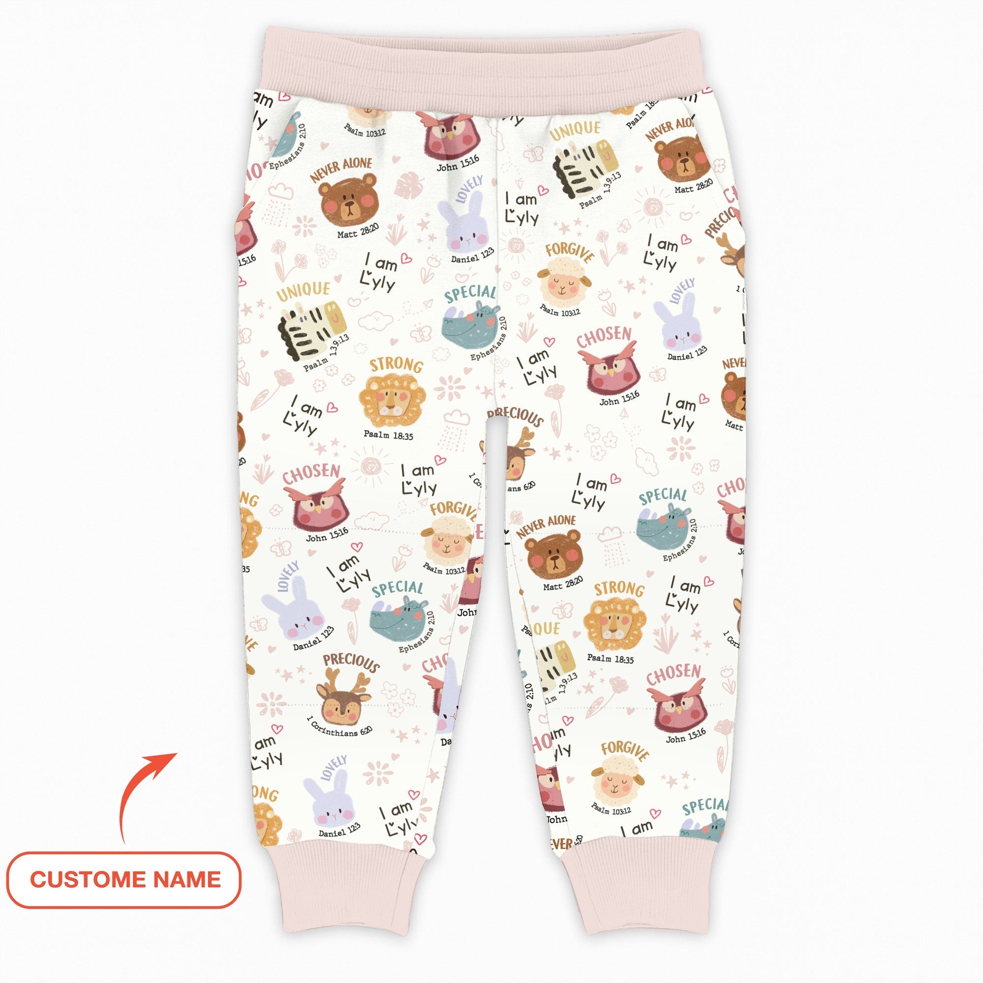 God’s Little Zoo Custom Name Jogger - StazzyBaby