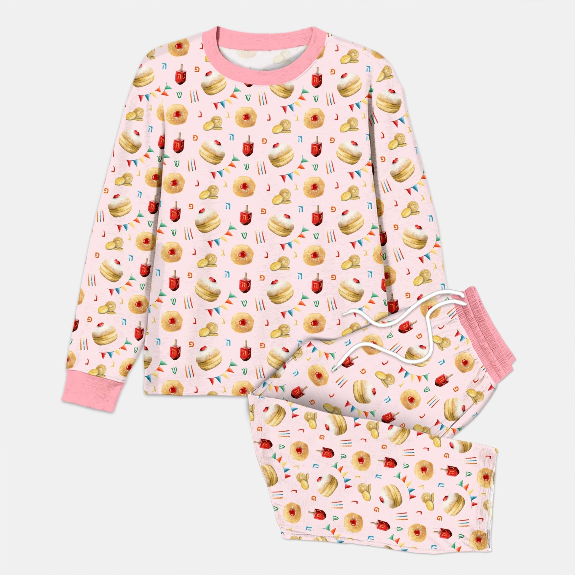 Hanukkah Donuts Men's Pajama Set - StazzyBaby