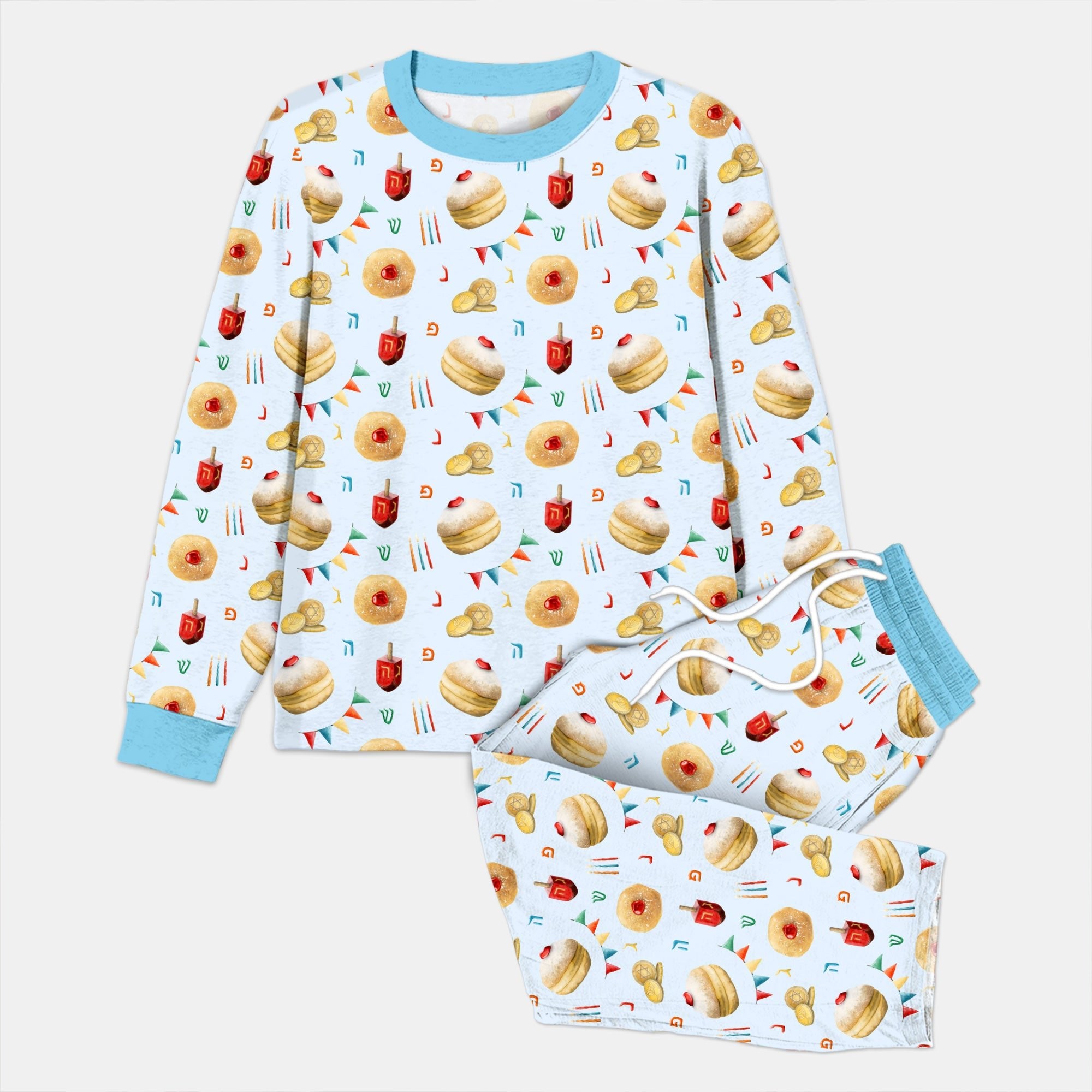 Hanukkah Donuts Men's Pajama Set - StazzyBaby