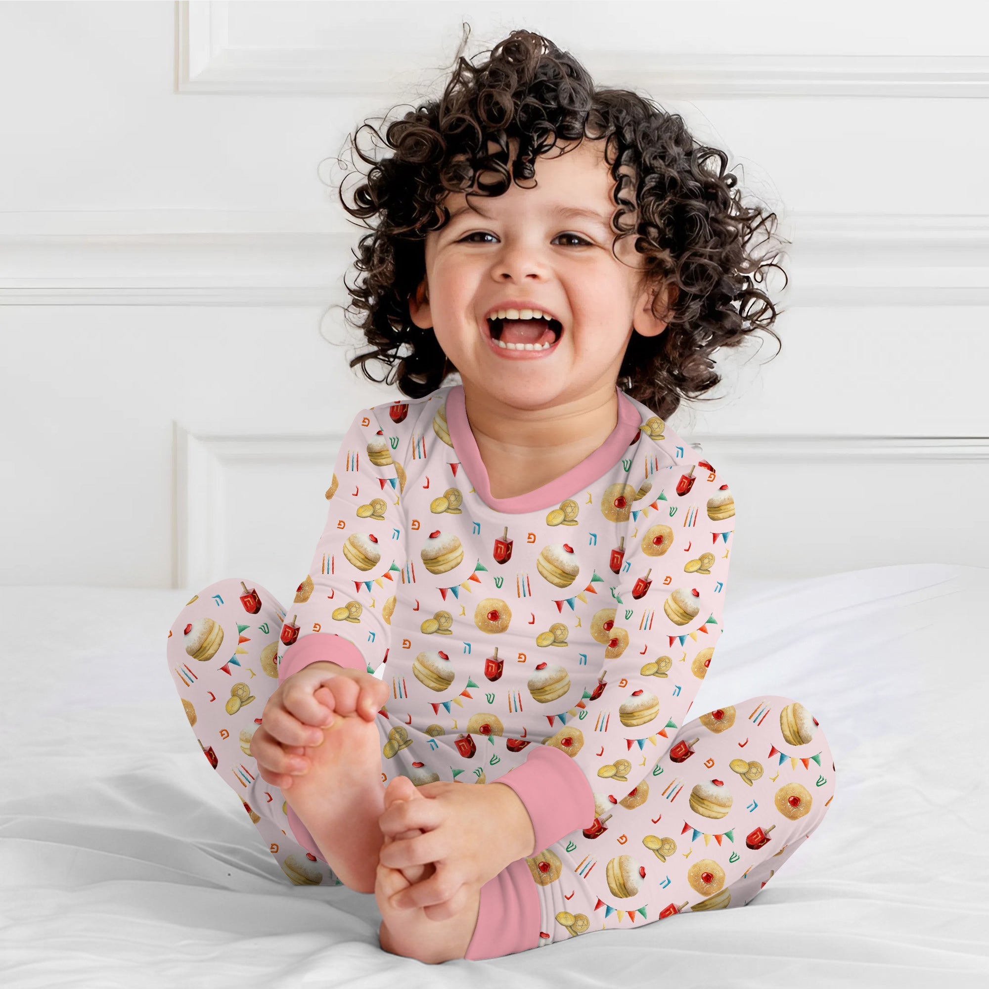 Hanukkah Donuts Two - Piece Pajama Set - StazzyBaby