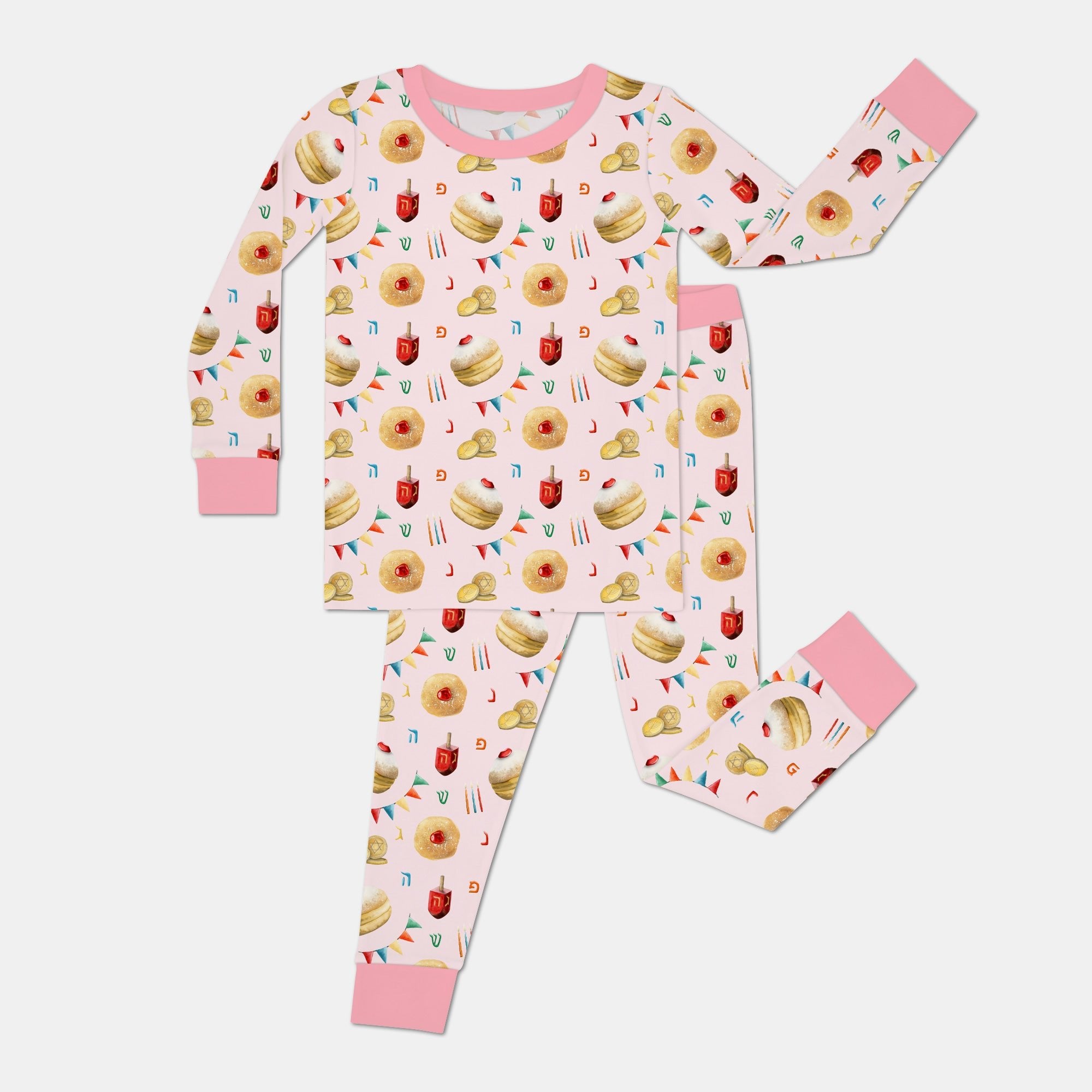 Hanukkah Donuts Two - Piece Pajama Set - StazzyBaby