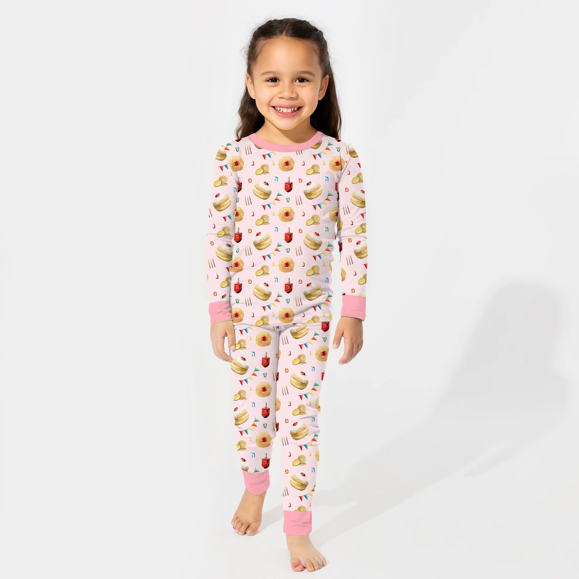 Hanukkah Donuts Two - Piece Pajama Set - StazzyBaby