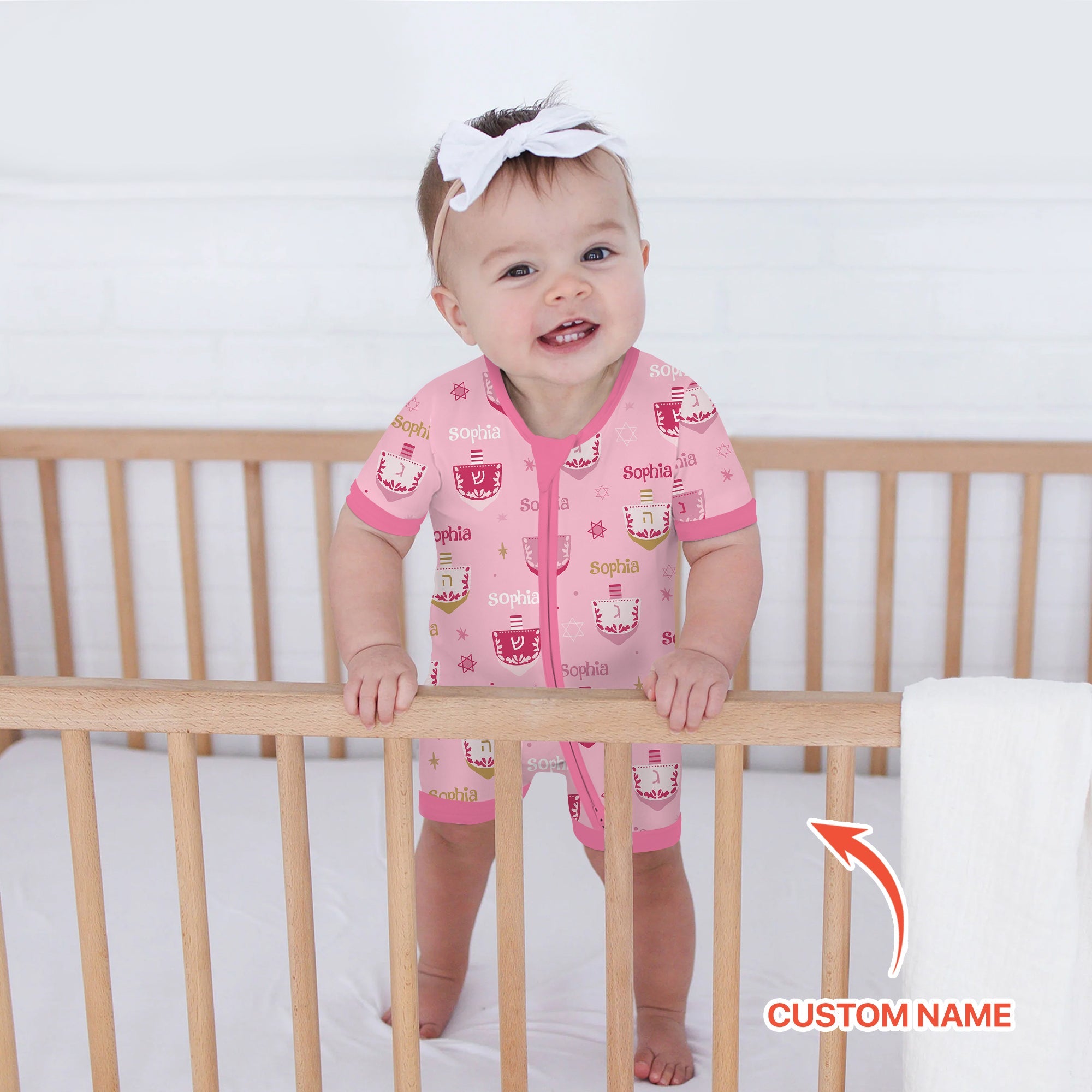 Hanukkah Dreidels Shorty Zippy - StazzyBaby