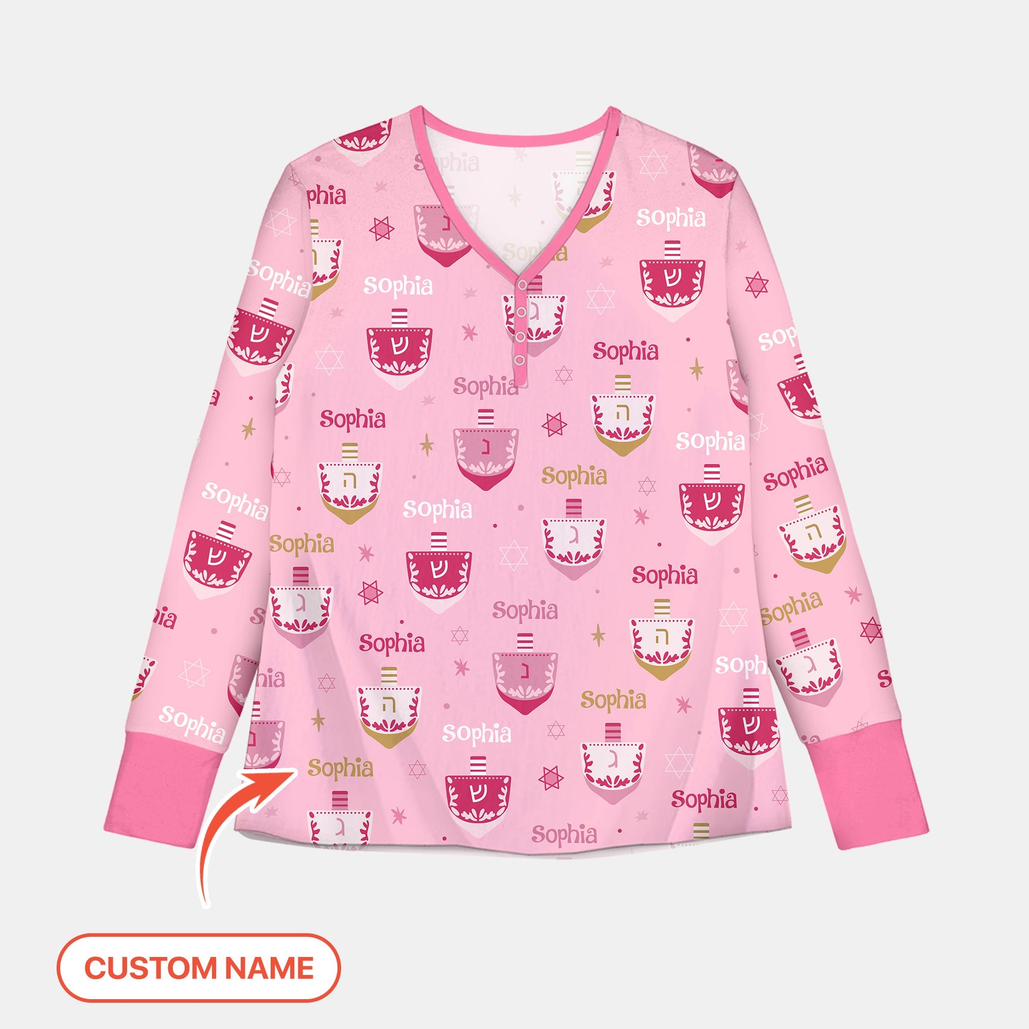 Hanukkah Dreidels Women Pajama Set - StazzyBaby