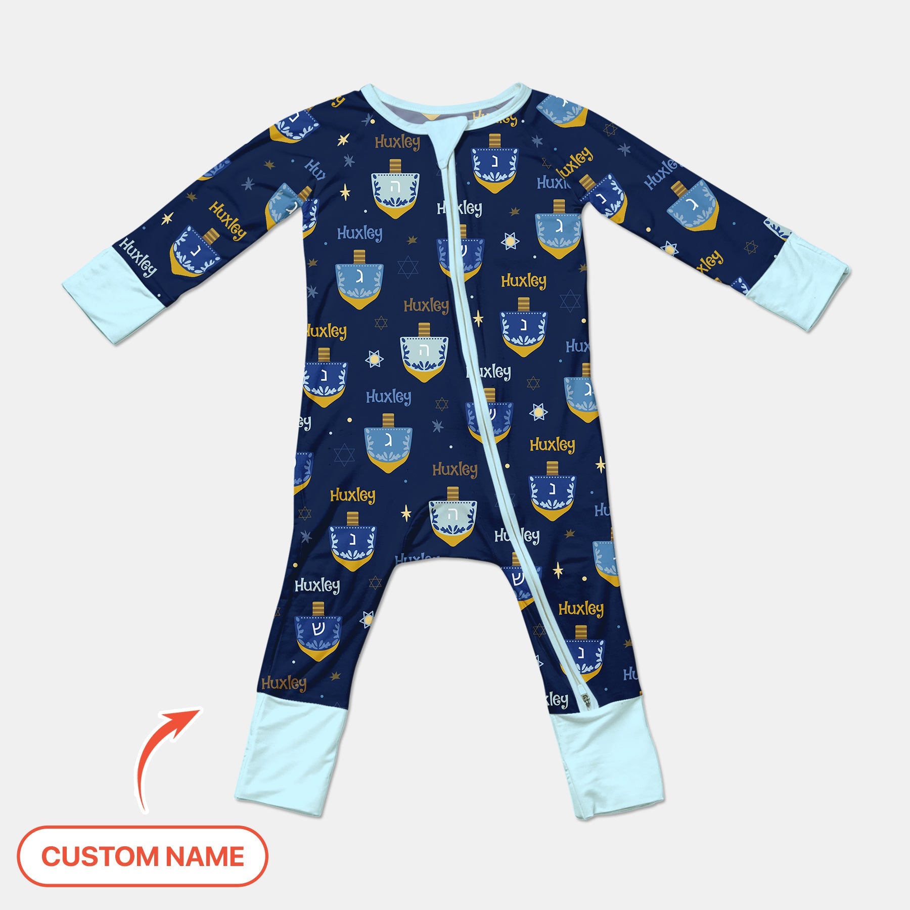 Hanukkah Dreidels Zippy - StazzyBaby